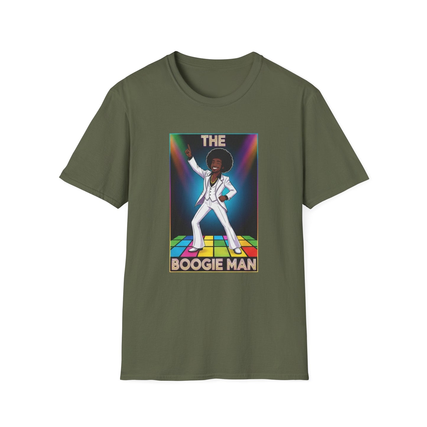 Boogie Man Disco T-Shirt — Retro 70s Dance Floor Graphic Tee