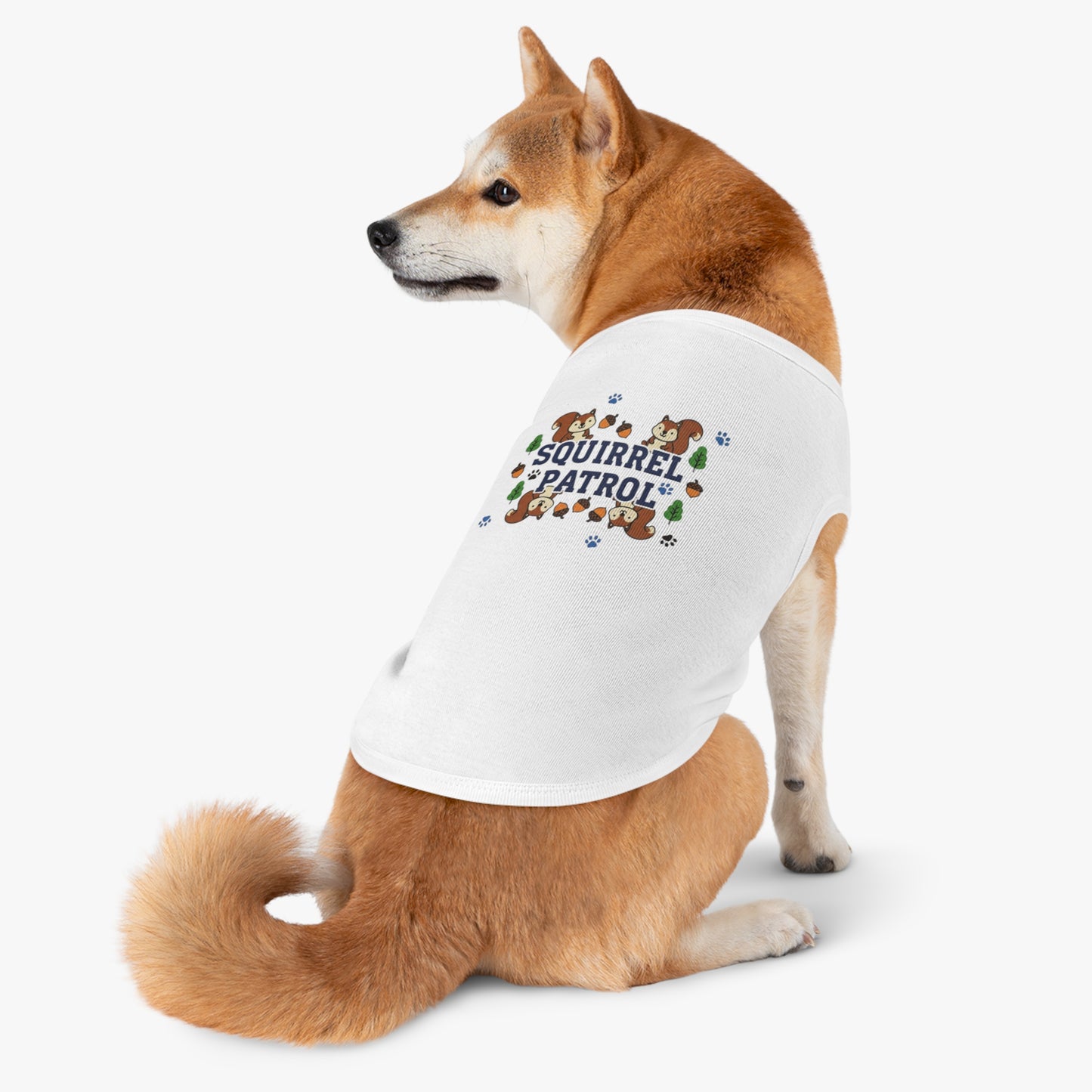 “Squirrel Patrol" Pet Tank Top  | Funny Pet Gift Idea