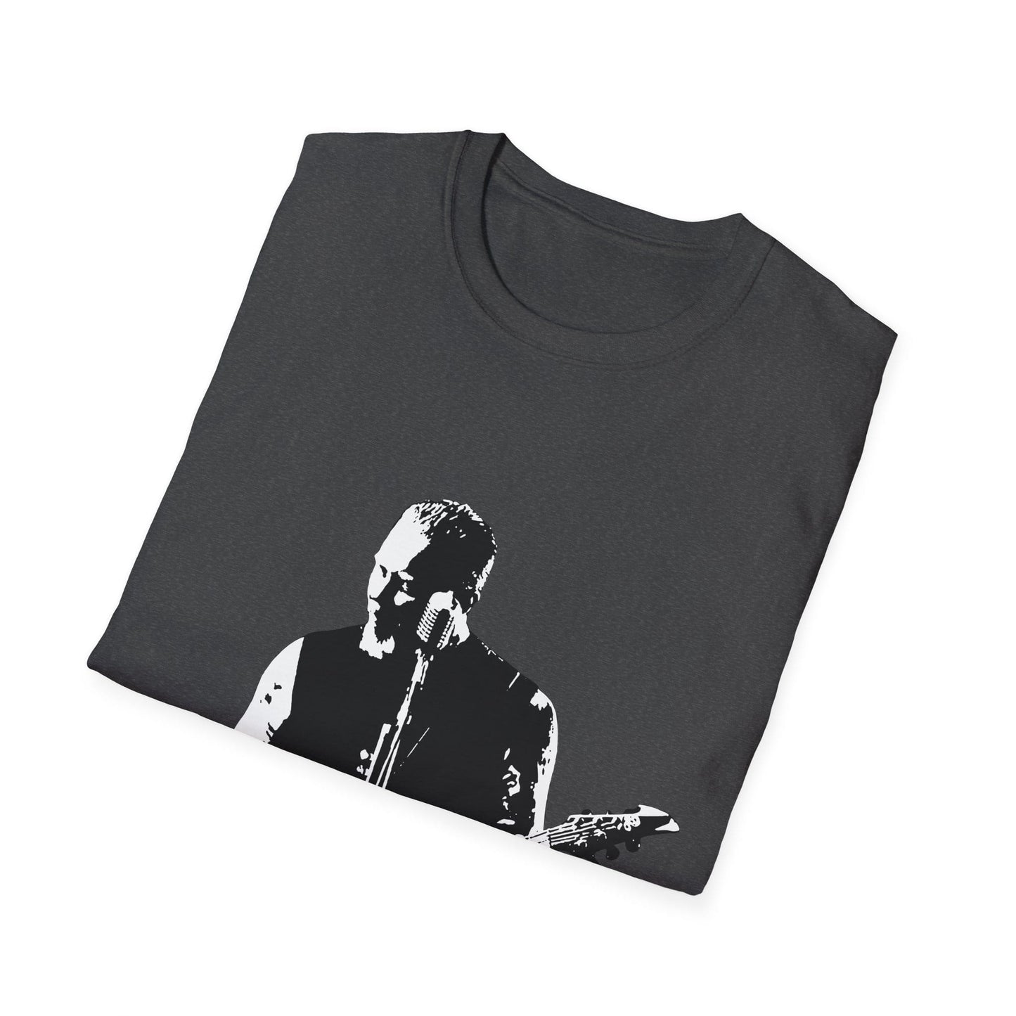 Metal Guitar Legend T-Shirt – Heavy Metal Frontman Silhouette Graphic Tee - That Should Be on a T-Shirt