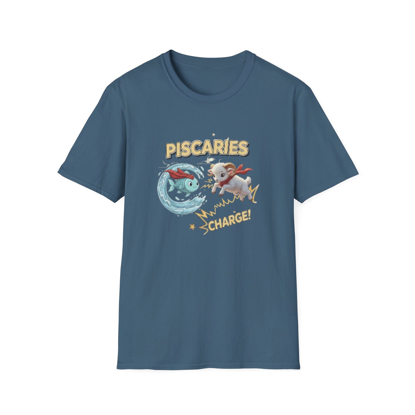 Piscaries Cusp Superhero Vintage T-Shirt — Retro Graphic Tee - That Should Be on a T-Shirt