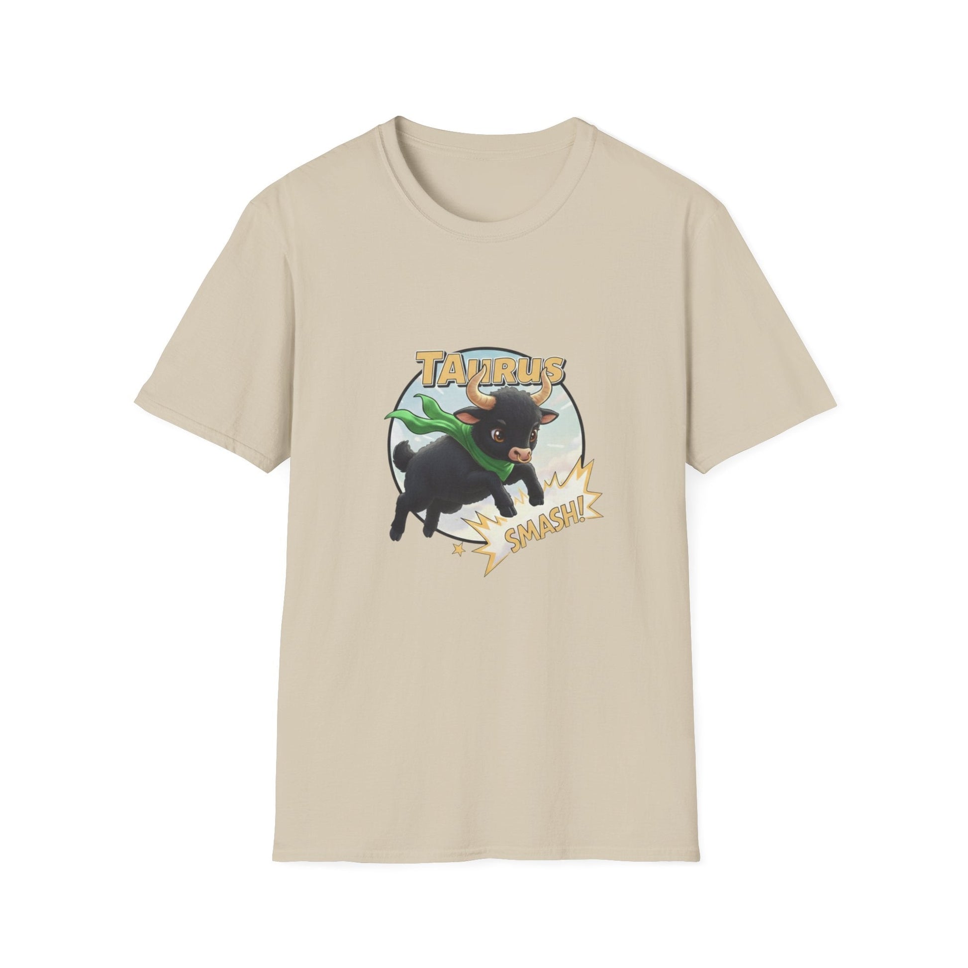 Taurus Smash! Superhero Bull Graphic Tee - That Should Be on a T-Shirt