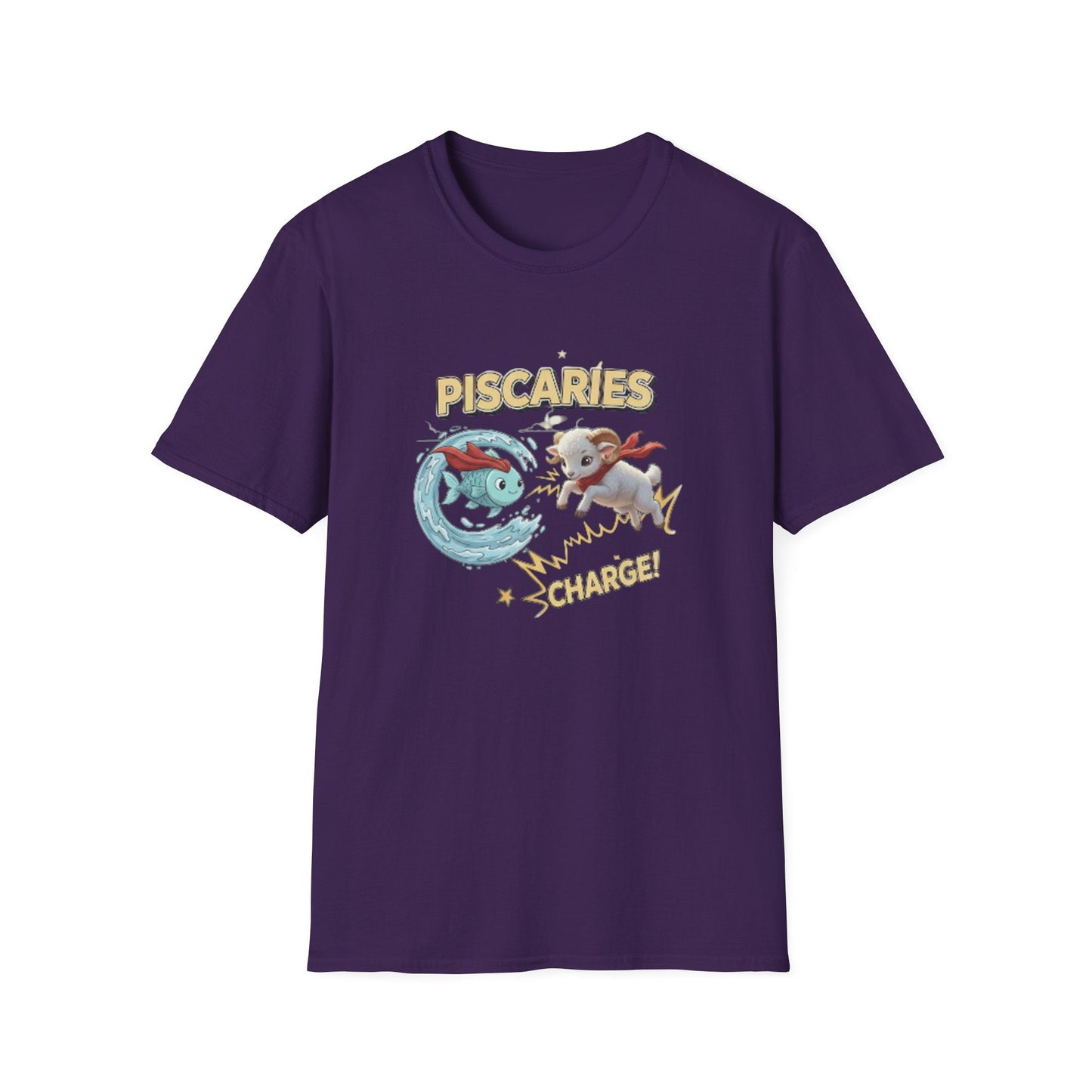 Piscaries Cusp Superhero Vintage T-Shirt — Retro Graphic Tee - That Should Be on a T-Shirt