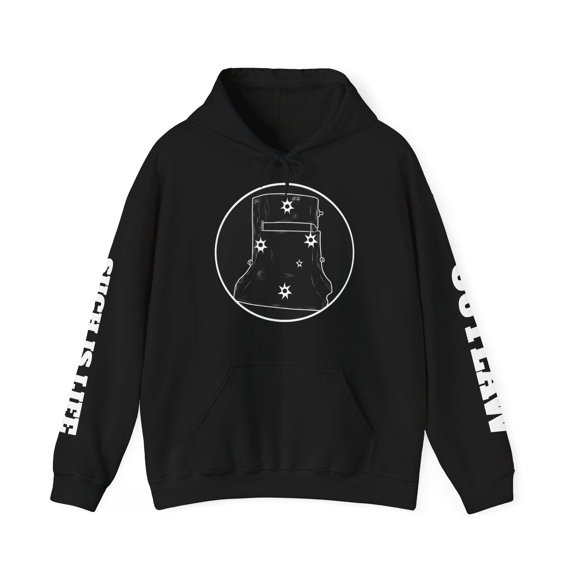 Ned Kelly Helmet Southern Cross Hoodie — Patriotic Graphic Hooded Sweatshirt - That Should Be on a T-Shirt