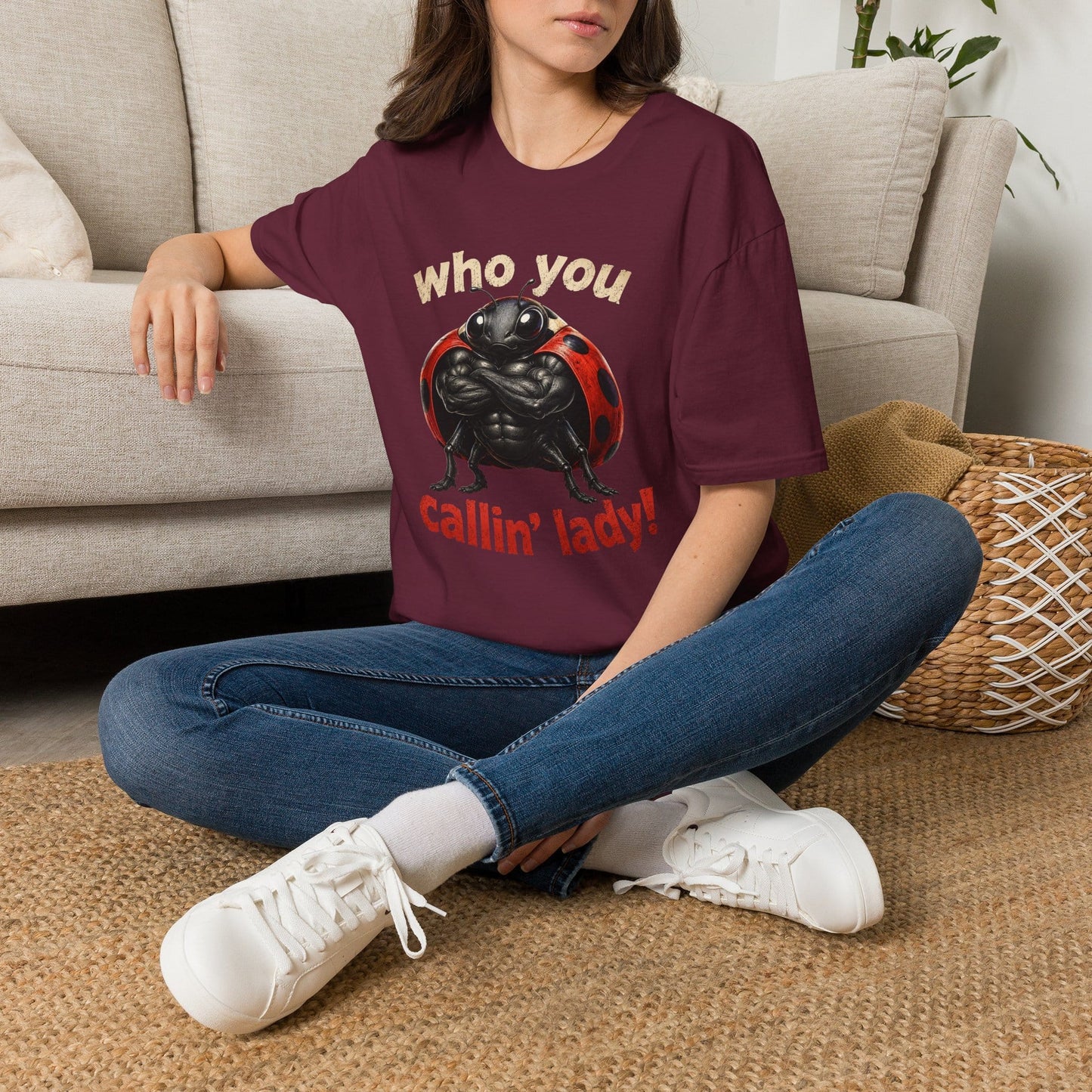 Who You Callin' Lady? Ladybug Graphic T-Shirt