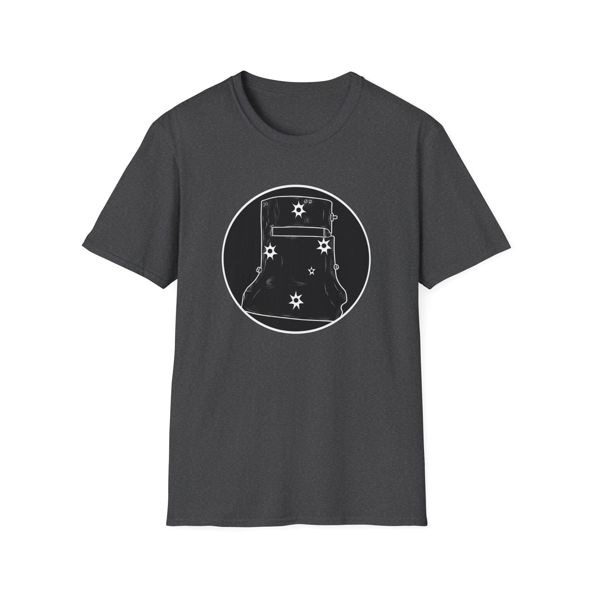 Ned Kelly Outlaw Helmet Graphic T-Shirt - Premium Black Cotton Streetwear - That Should Be on a T-Shirt