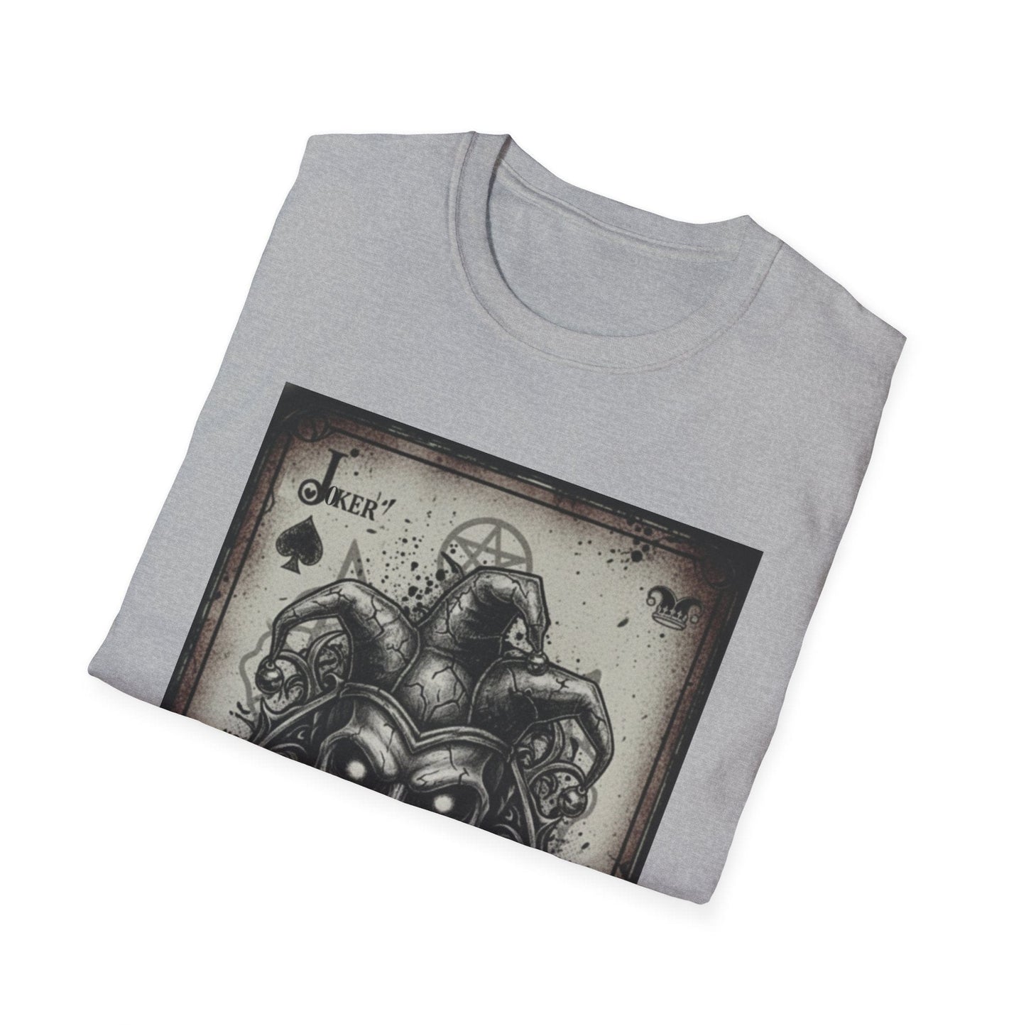 Dark Joker Skull Playing Card T-Shirt | Gothic Streetwear Graphic Tee