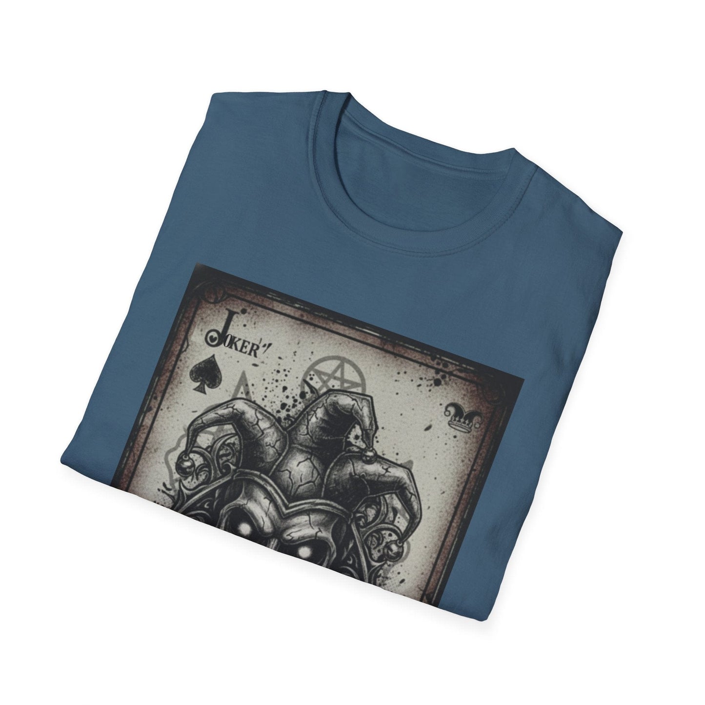 Dark Joker Skull Playing Card T-Shirt | Gothic Streetwear Graphic Tee