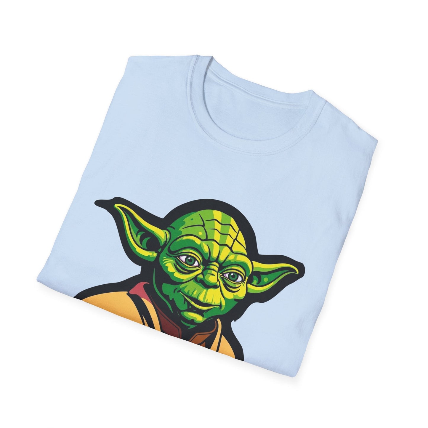 Funny Unisex Softstyle T-Shirt with Yoda Design - "A T-Shirt That Should Be On"