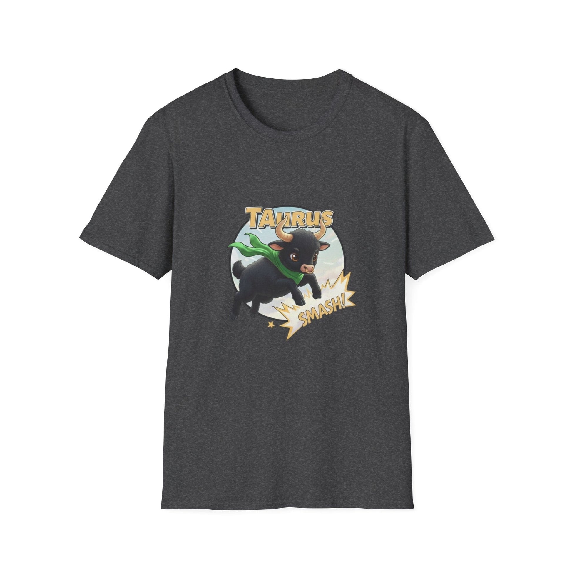 Taurus Smash! Superhero Bull Graphic Tee - That Should Be on a T-Shirt