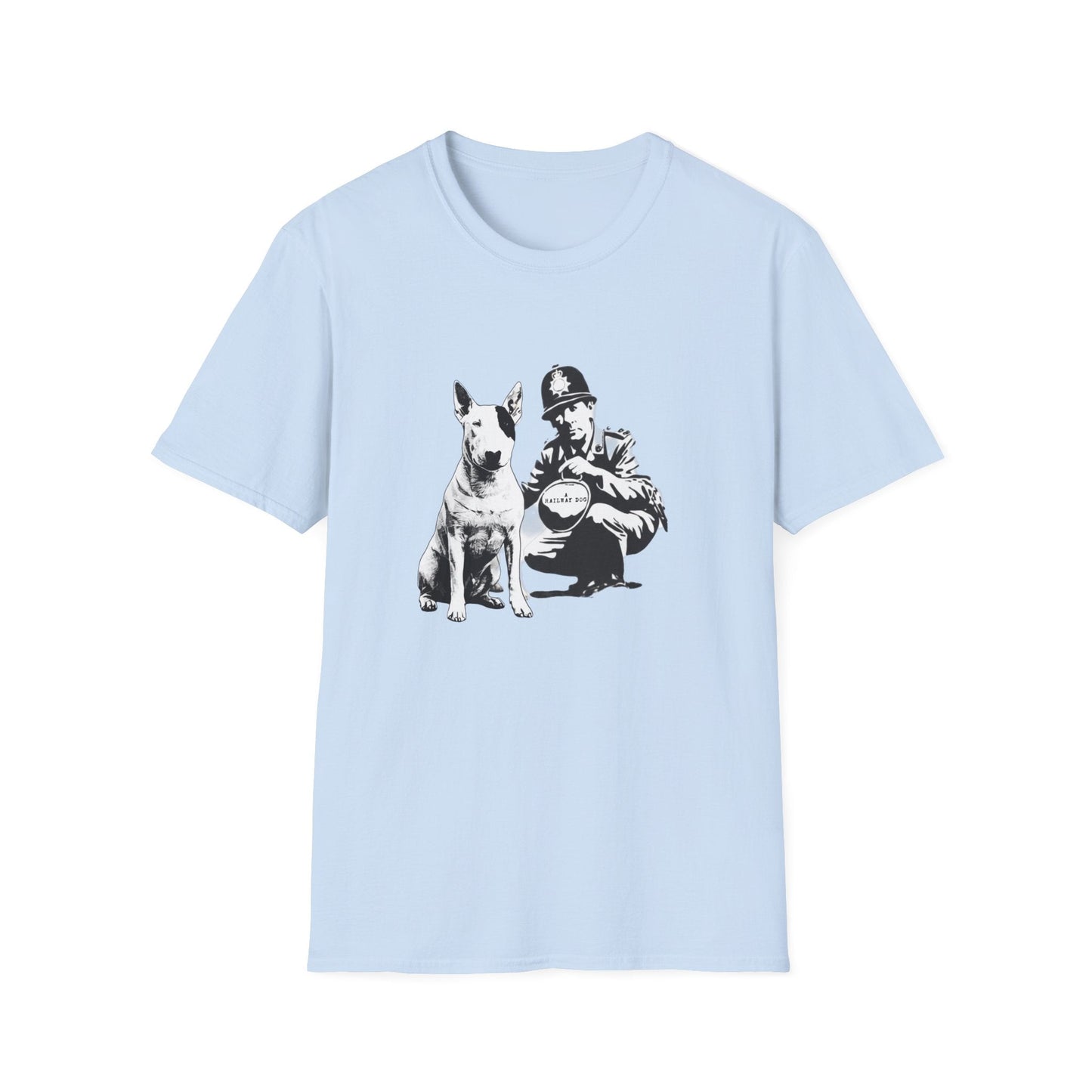 Loyal Mate Dog & Officer Graphic T-Shirt | Vintage Black Dog Lover Tee - That Should Be on a T-Shirt