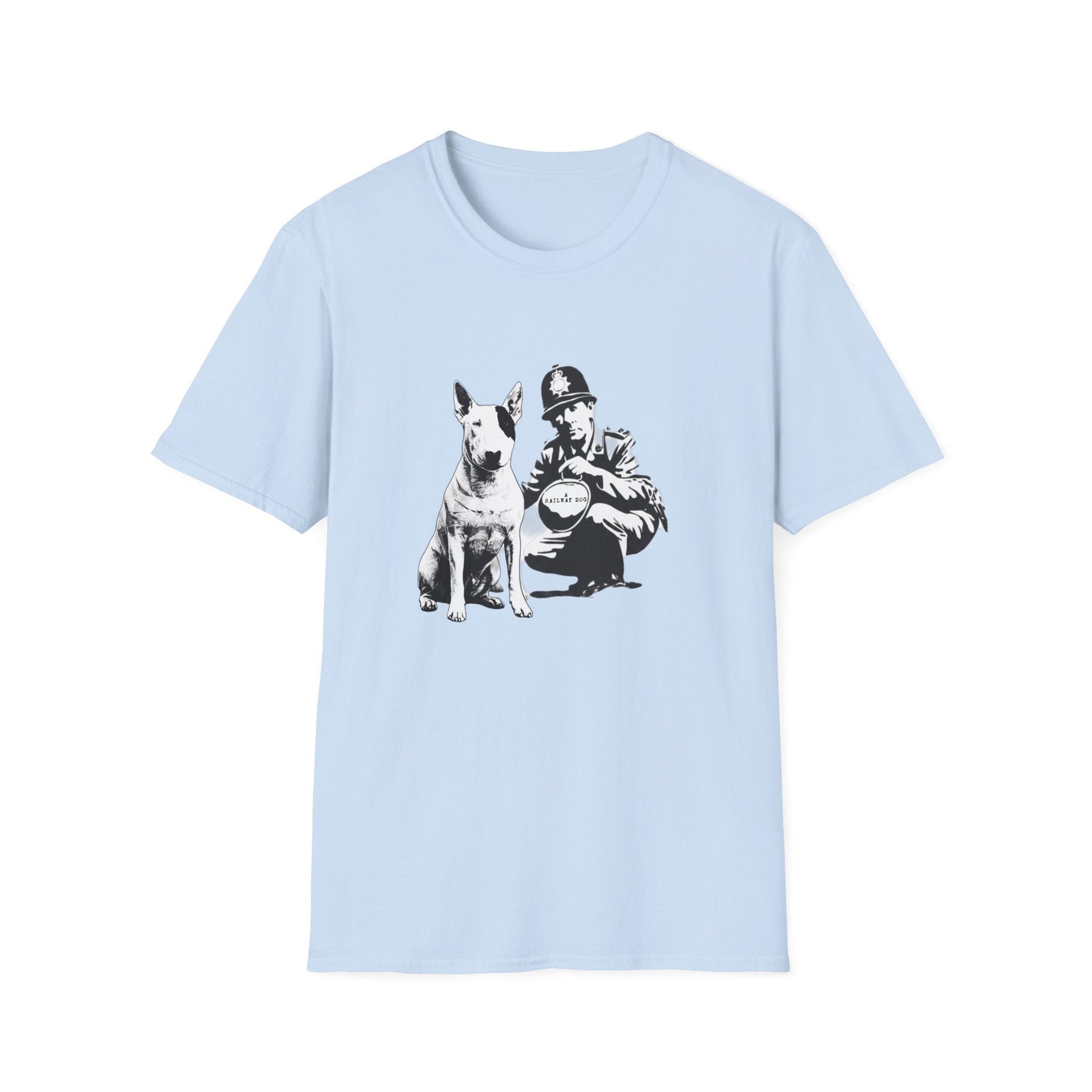 Loyal Mate Dog & Officer Graphic T-Shirt | Vintage Black Dog Lover Tee - That Should Be on a T-Shirt
