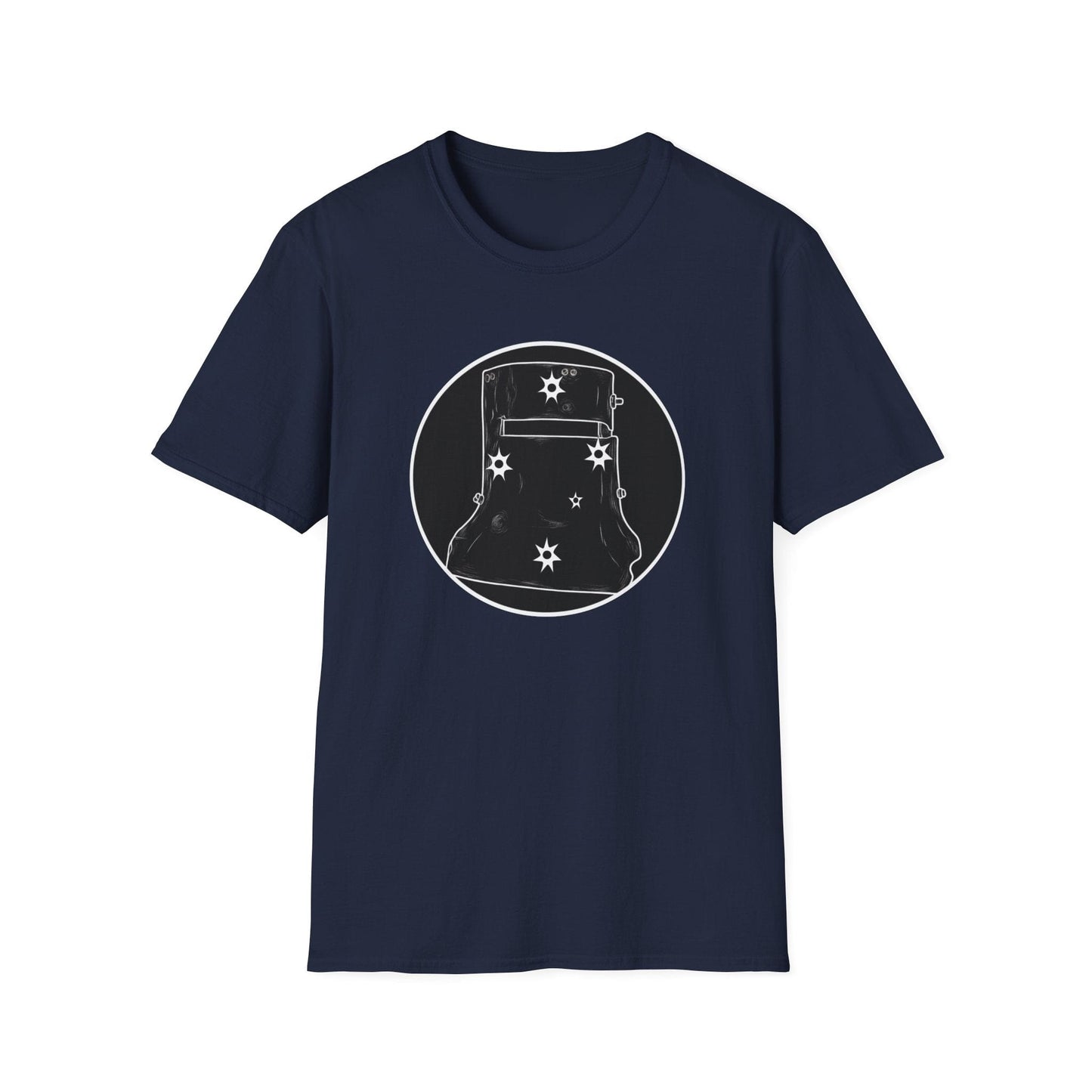 Ned Kelly Outlaw Helmet Graphic T-Shirt - Premium Black Cotton Streetwear - That Should Be on a T-Shirt