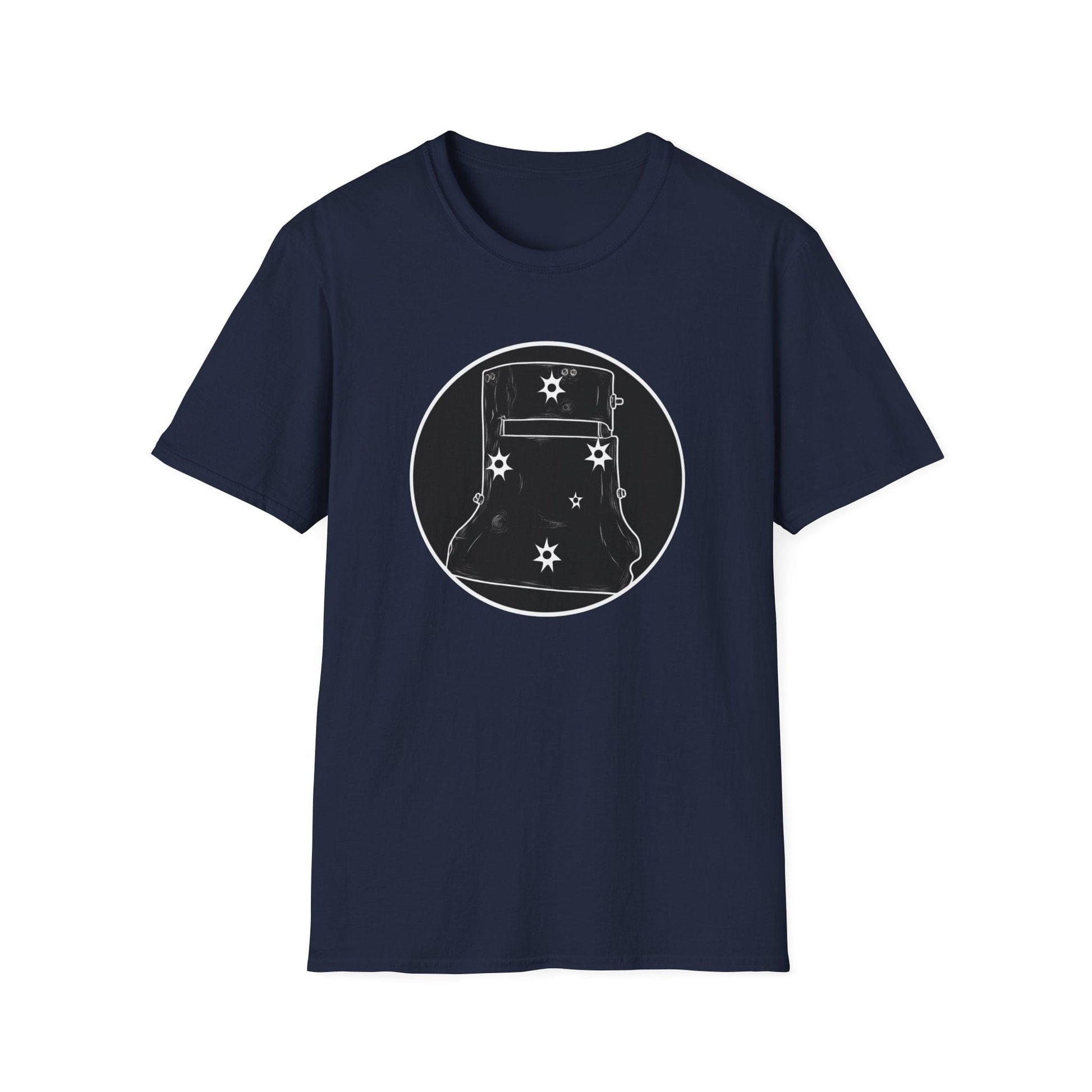 Ned Kelly Outlaw Helmet Graphic T-Shirt - Premium Black Cotton Streetwear - That Should Be on a T-Shirt