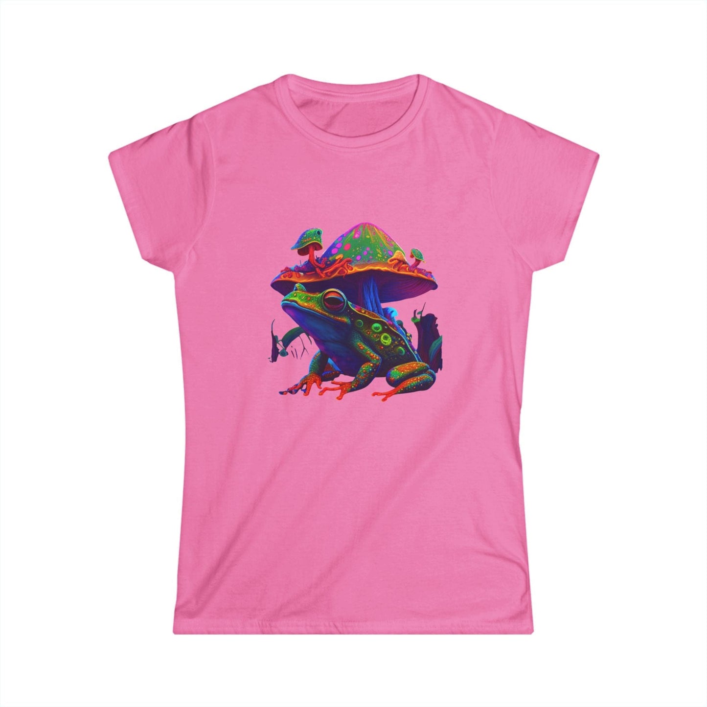 Cosmic Frog Mushroom Tee – Psychedelic Nature Graphic T-Shirt