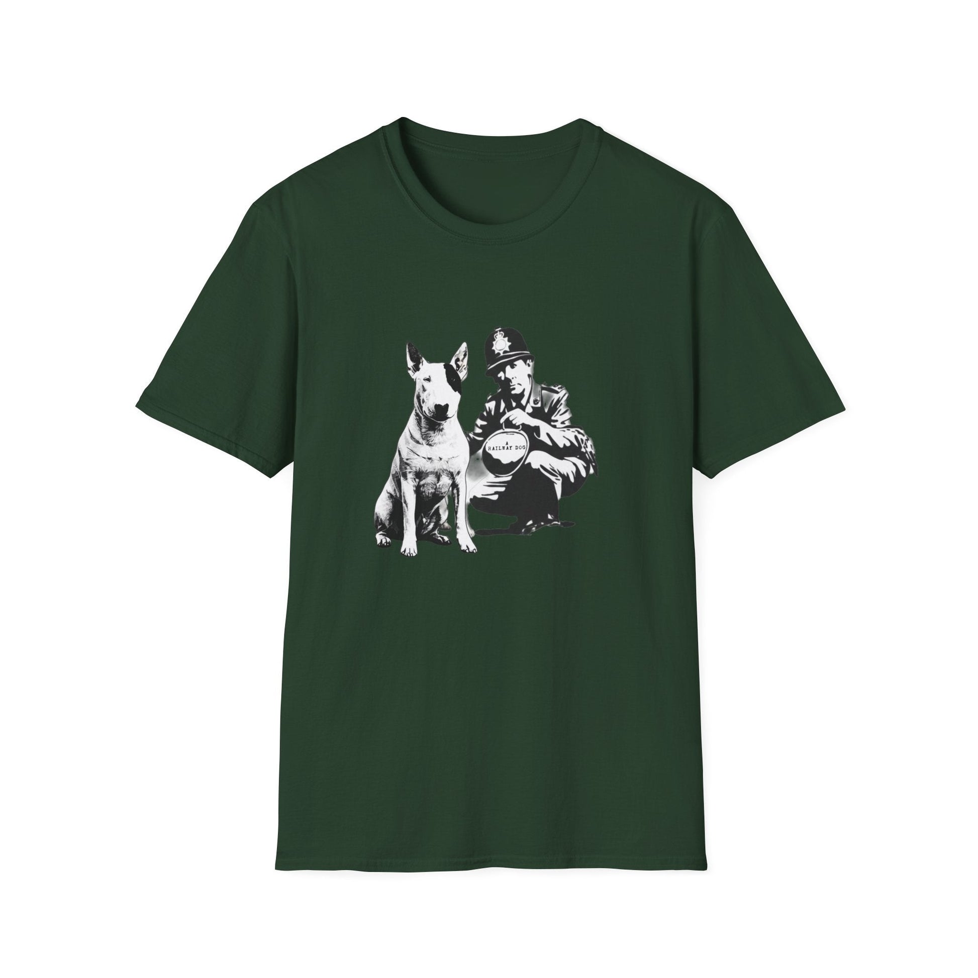 Loyal Mate Dog & Officer Graphic T-Shirt | Vintage Black Dog Lover Tee - That Should Be on a T-Shirt