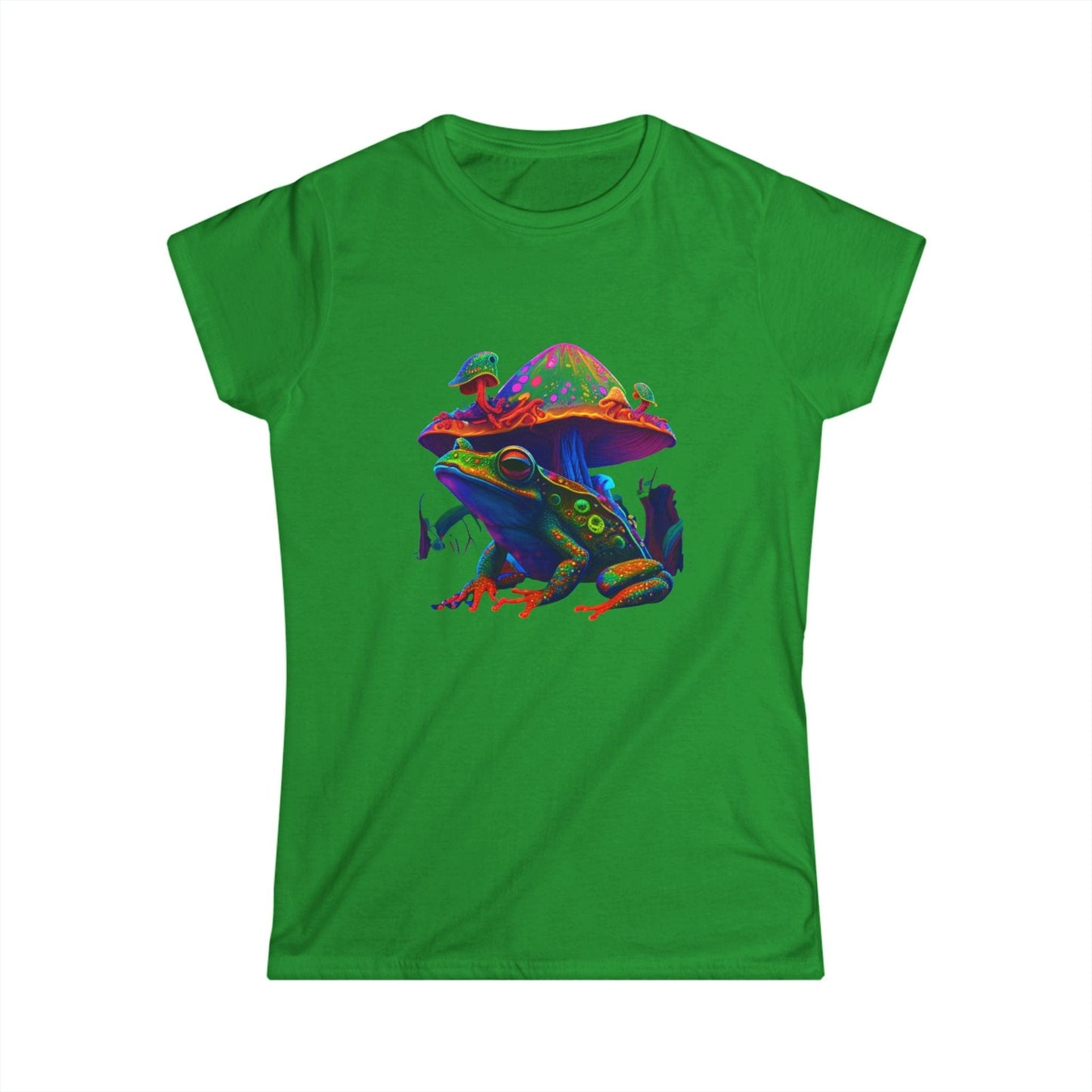 Cosmic Frog Mushroom Tee – Psychedelic Nature Graphic T-Shirt