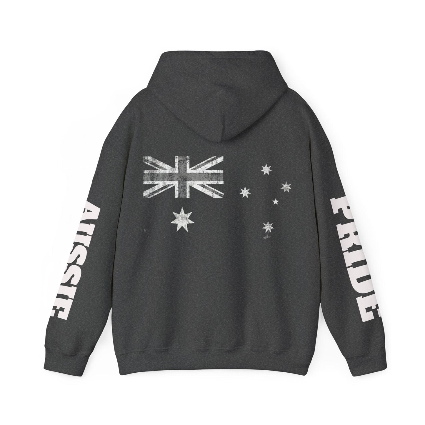 Aussie Pride Distressed Flag Hoodie - Unisex Oversized Streetwear