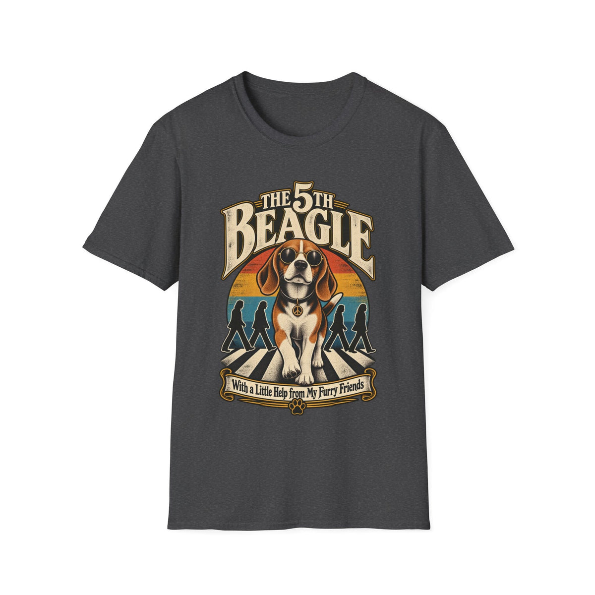 The 5th Beagle T-Shirt | Retro Music Dog Graphic Tee