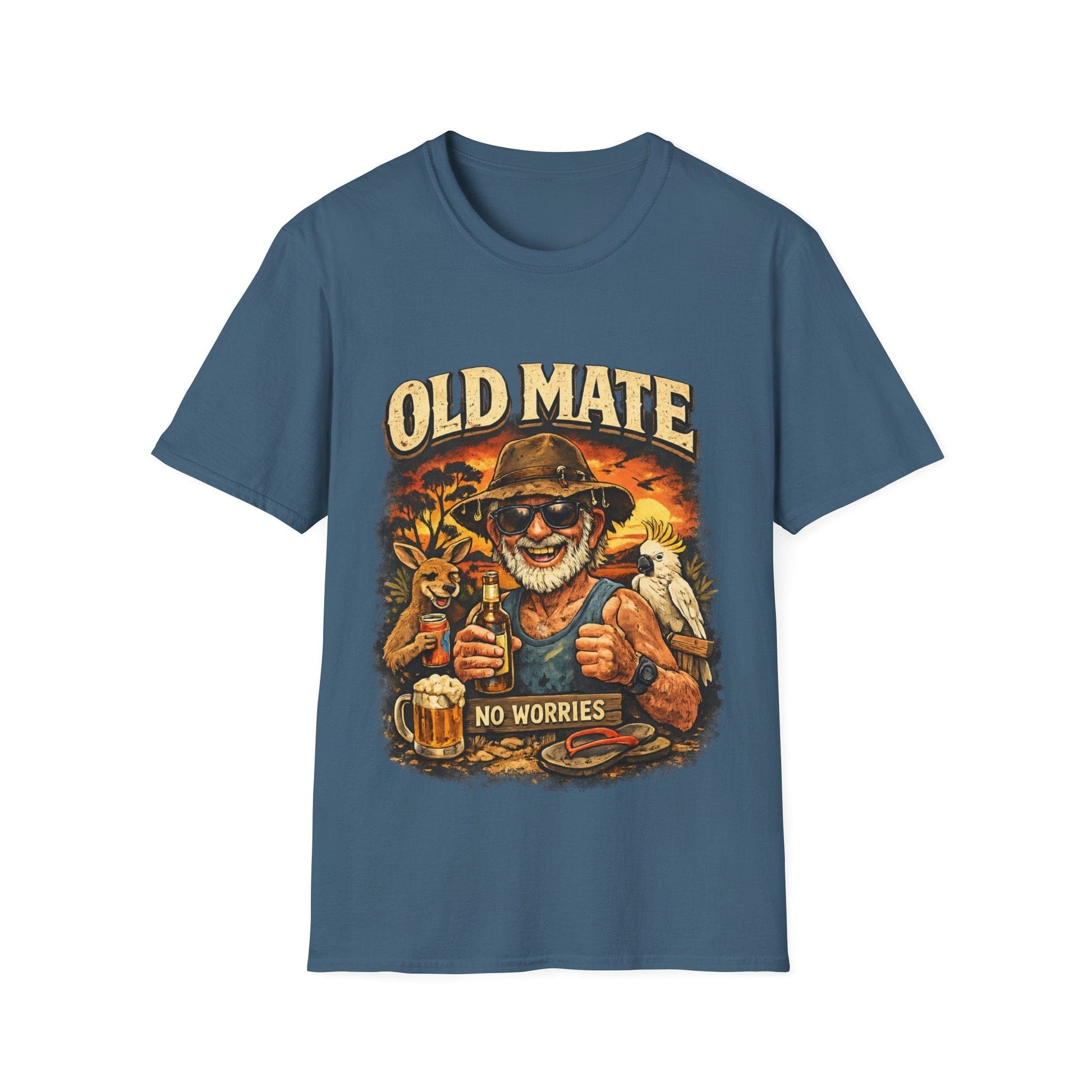 Old Mate No Worries T-Shirt – Vintage Aussie Beer Graphic Tee - That Should Be on a T-Shirt
