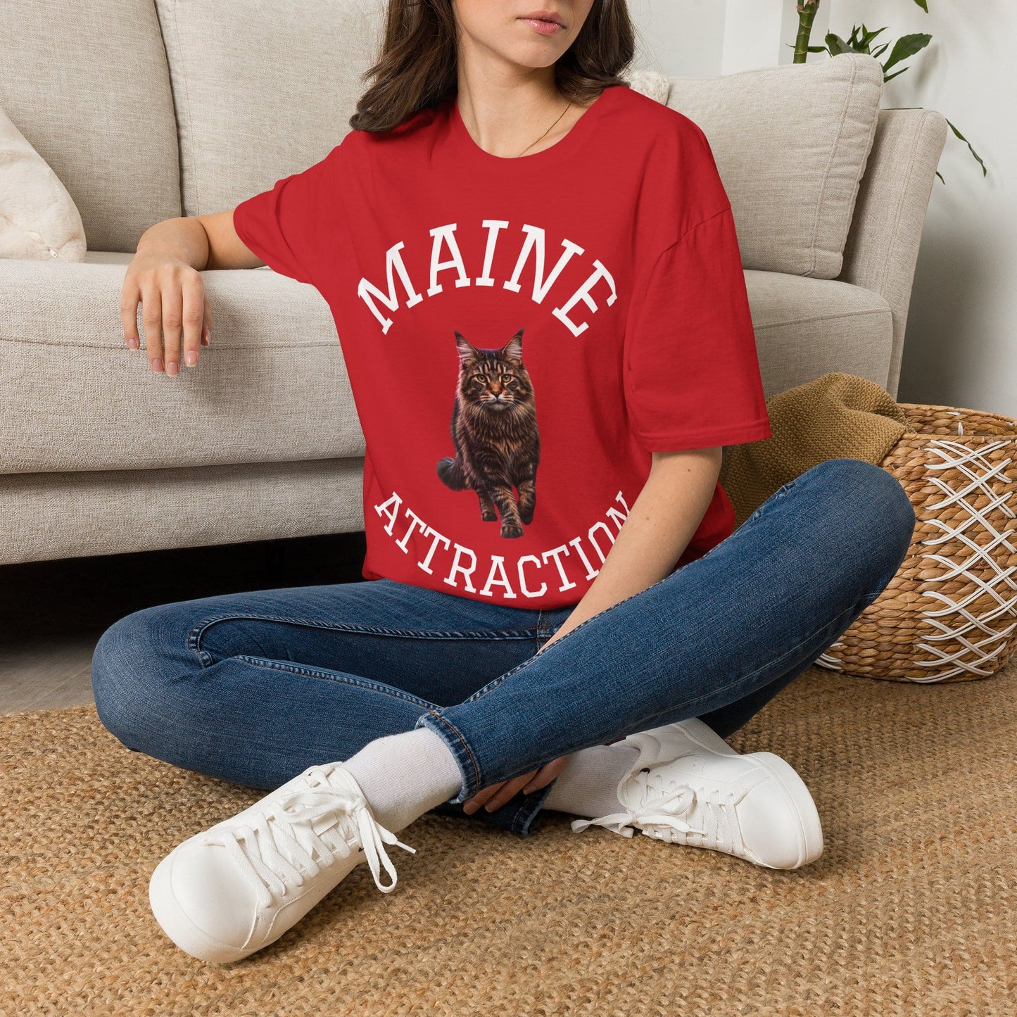 Maine Attraction T-Shirt | Cute Maine Coon Cat Tee for Cat Lovers