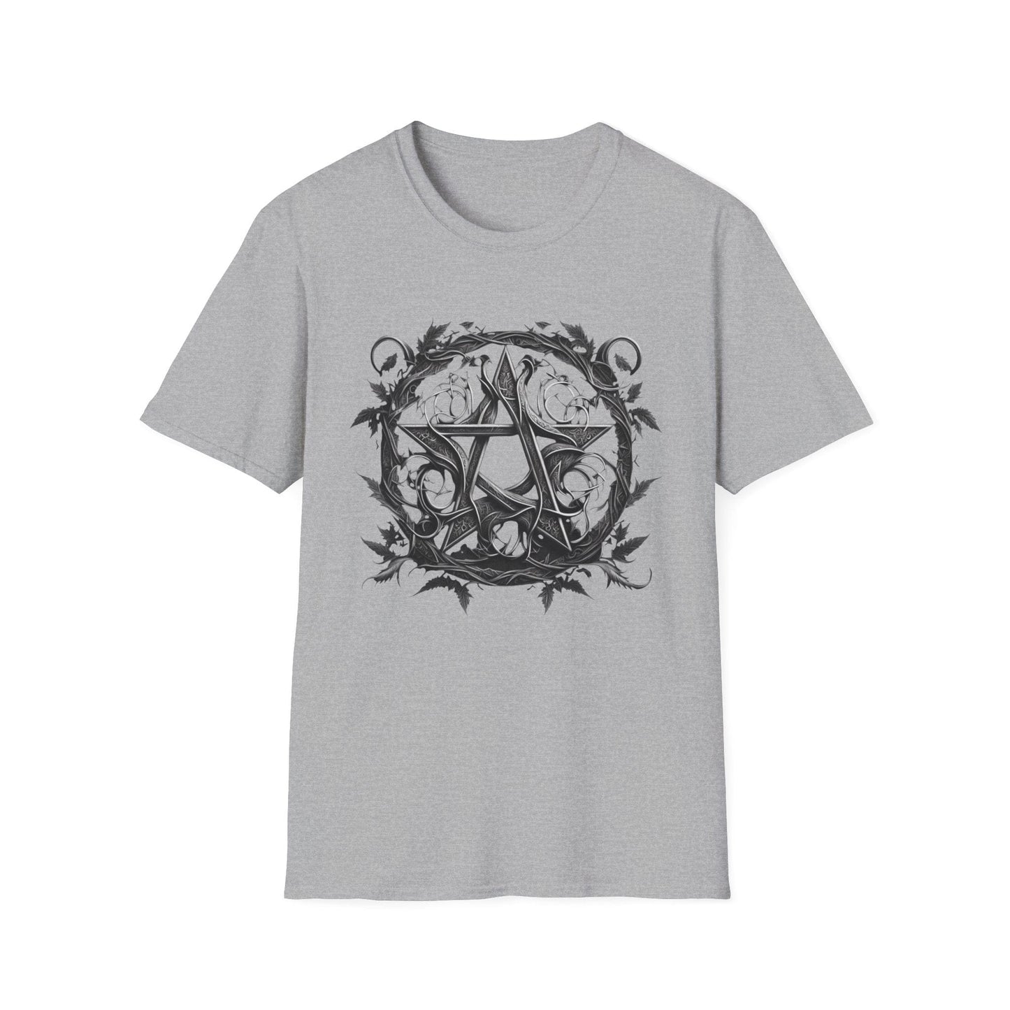 Gothic Sigil T-Shirt – Dark Circular Emblem Graphic Tee - That Should Be on a T-Shirt