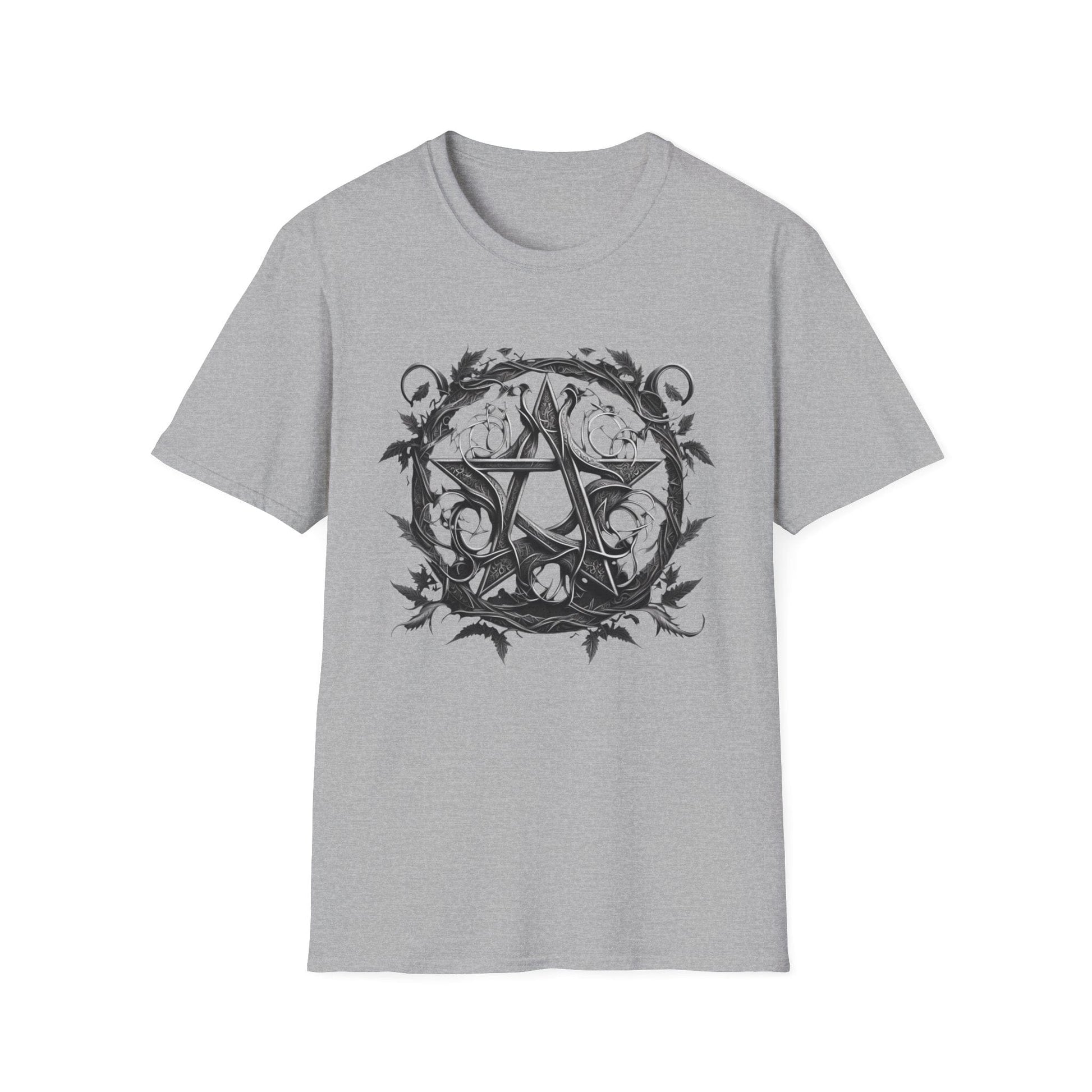 Gothic Sigil T-Shirt – Dark Circular Emblem Graphic Tee - That Should Be on a T-Shirt
