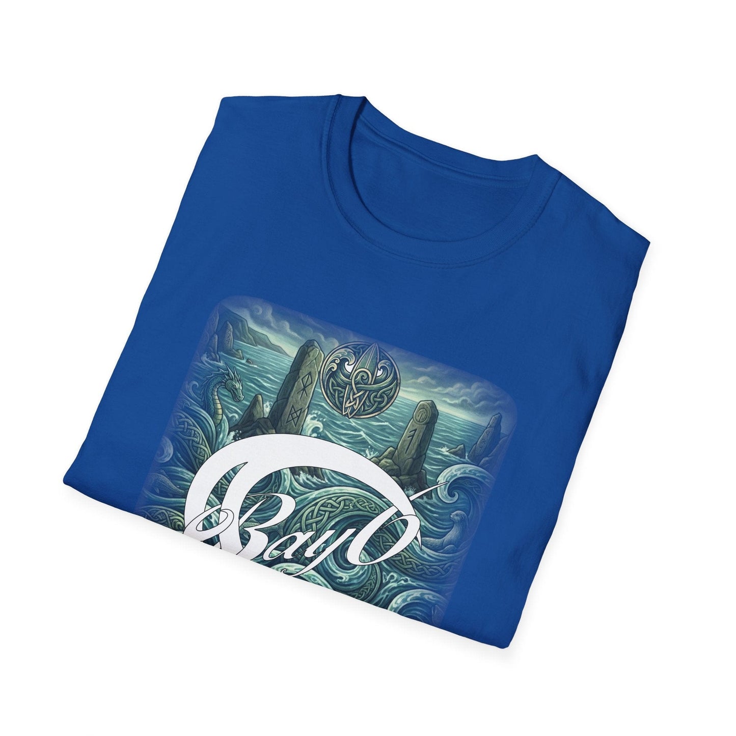 Bay6 "Mythic Coast" Celtic Runic Stones & Sea Serpent Tee