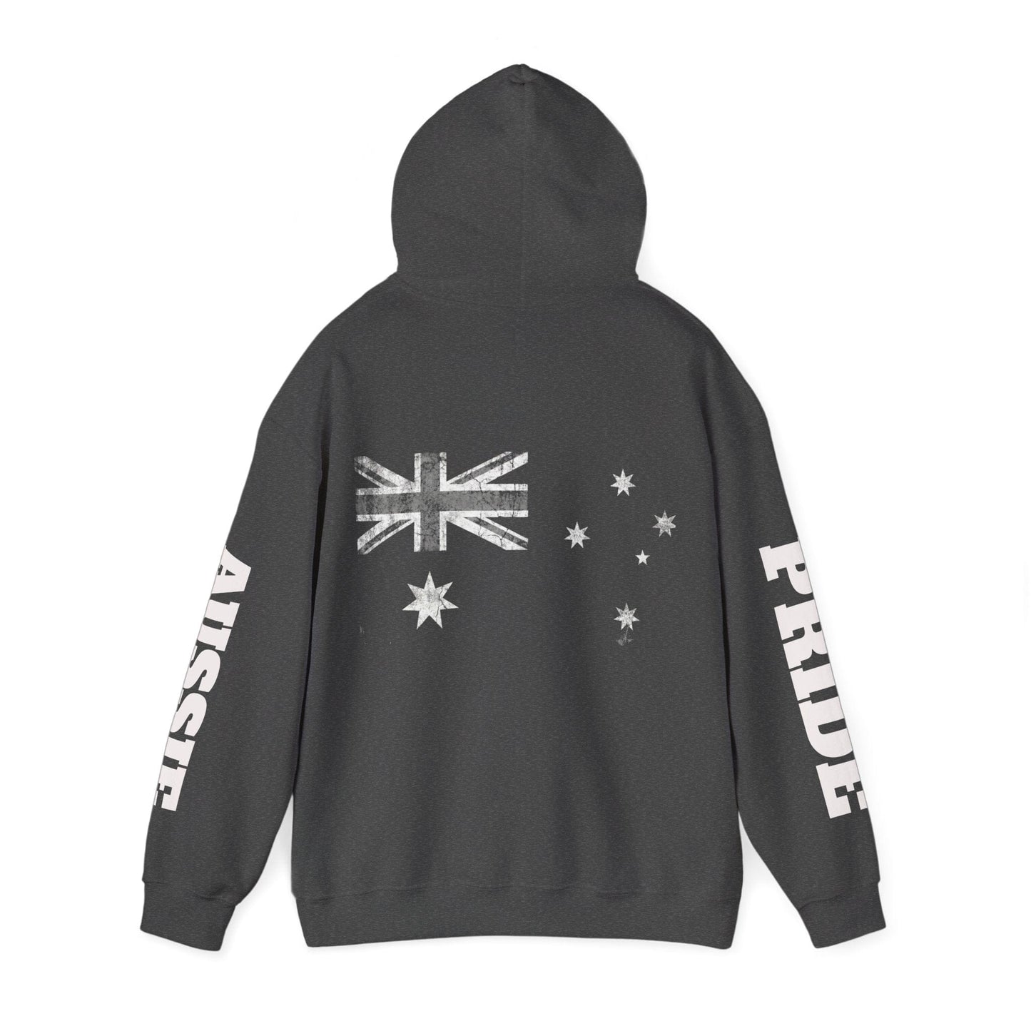 Aussie Pride Distressed Flag Hoodie - Unisex Oversized Streetwear