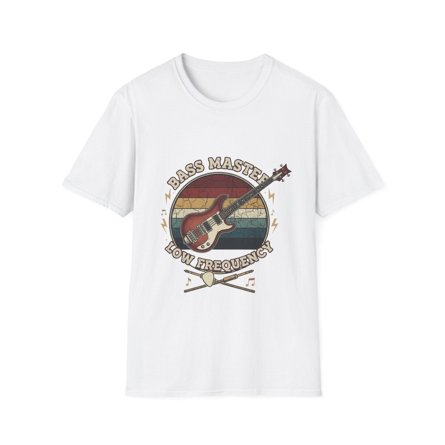 Vintage Bass Master "Low Frequency" T-Shirt - Retro Musician Tee