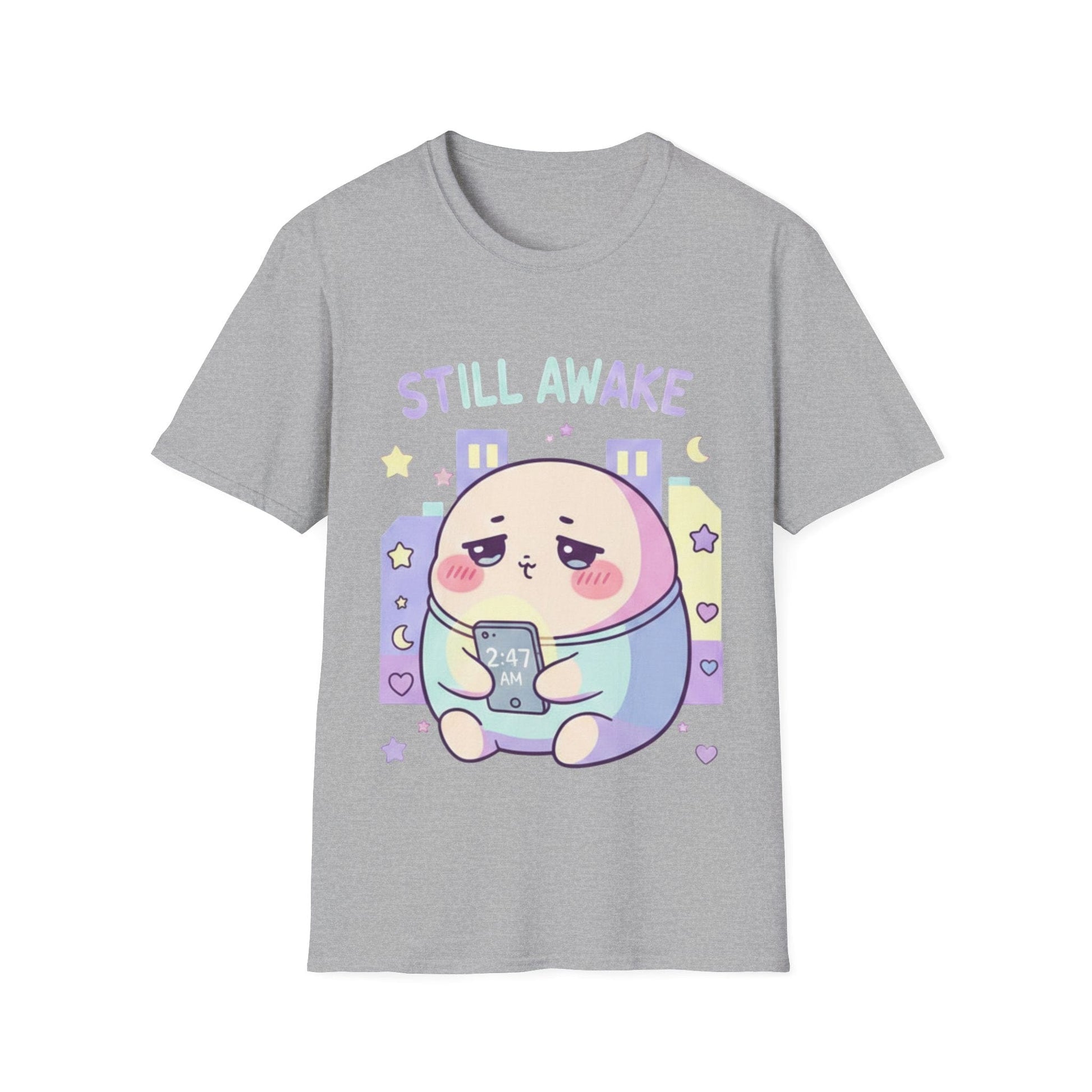 Still Awake Cute Kawaii Sleepy Character T-Shirt - That Should Be on a T-Shirt