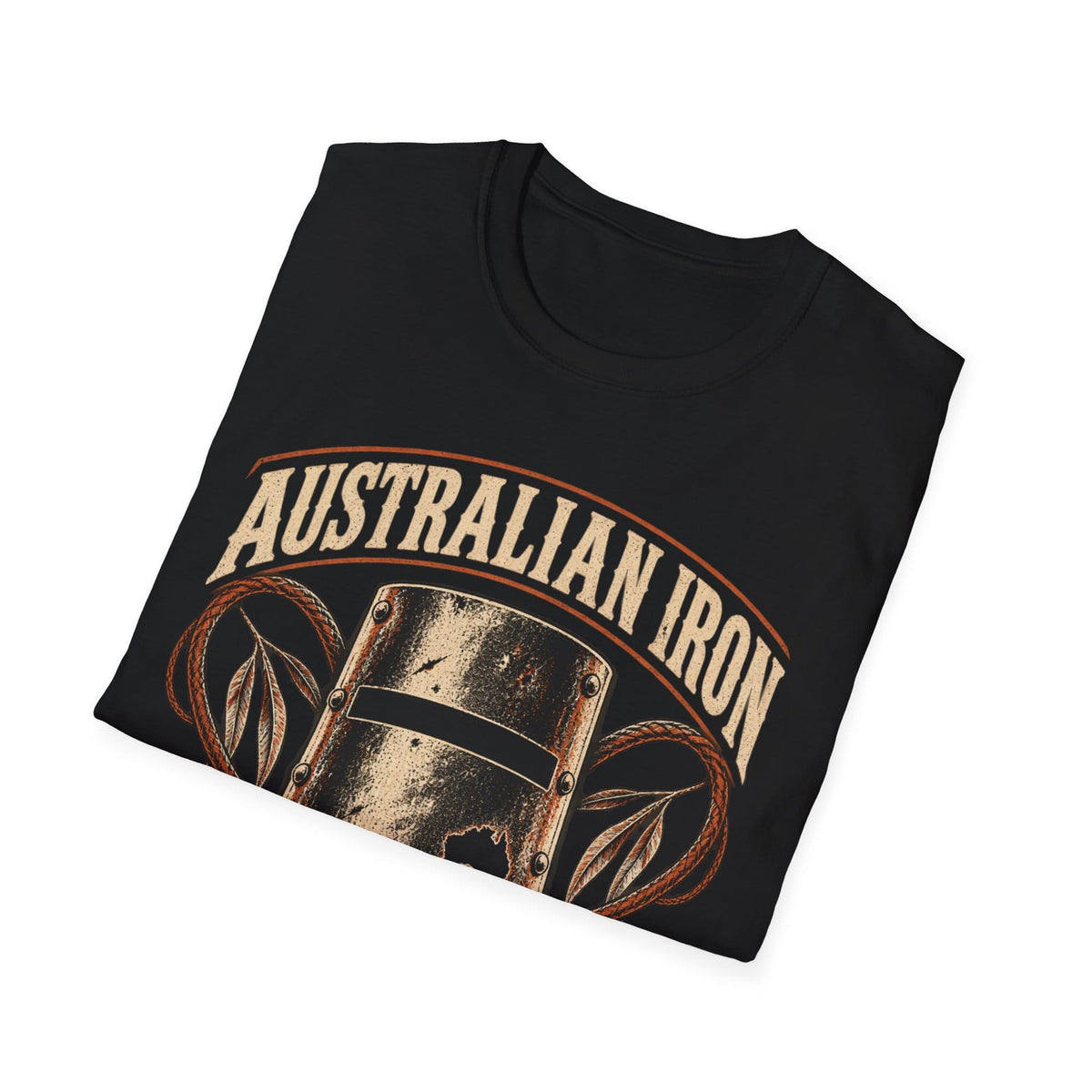 Australian Iron: Ned Kelly Graphic T-Shirt | Vintage Bushranger Biker Tee