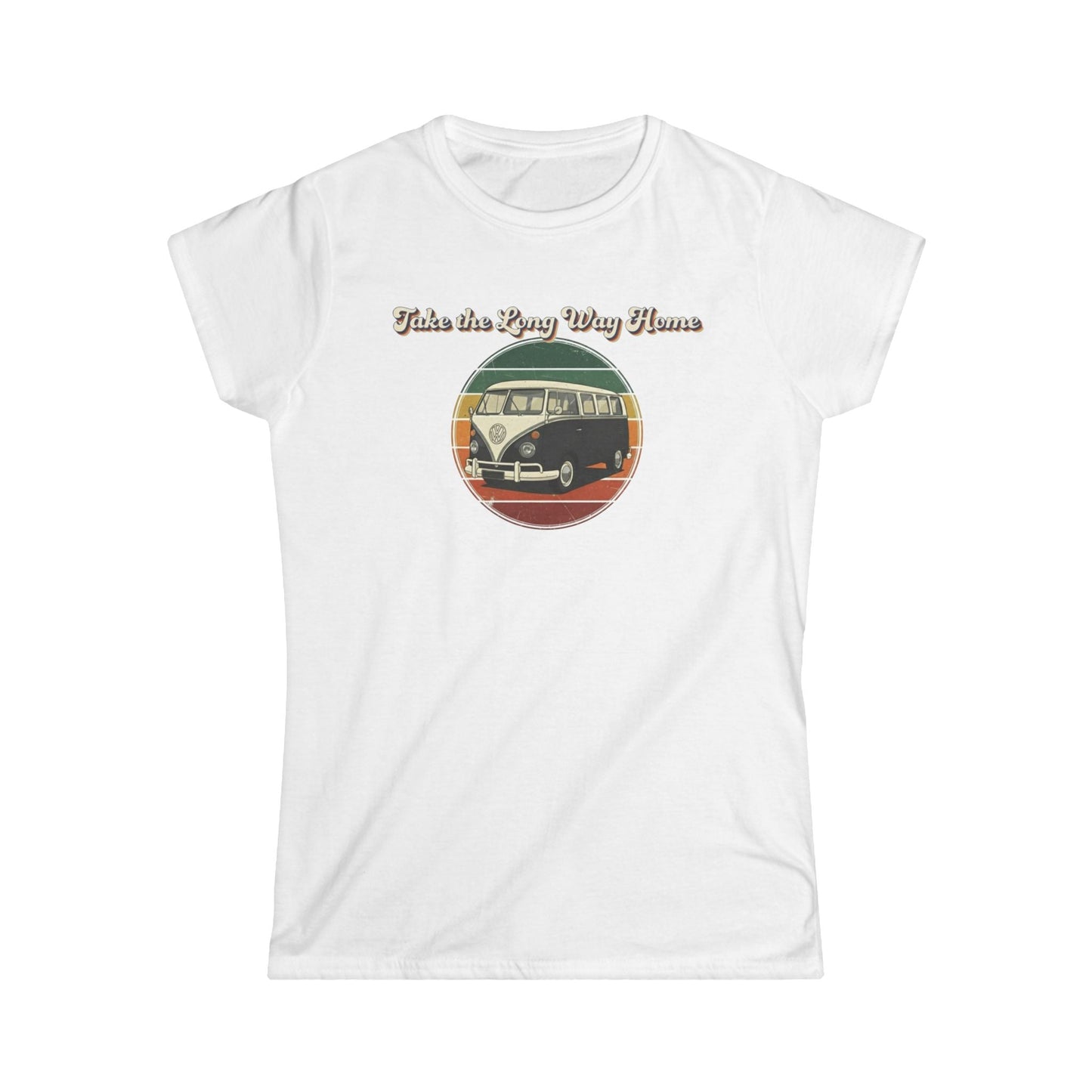 Retro VW Bus "Take the Long Way Home" T-Shirt