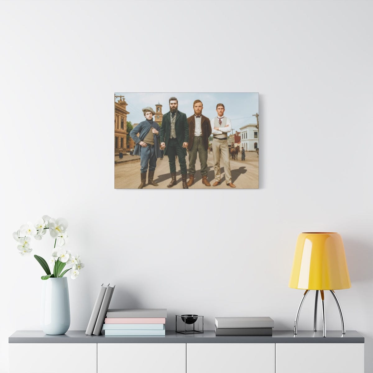 The Kelly Gang Colorized Canvas Art | Ned Kelly Beechworth Historical Wall Decor - That Should Be on a T-Shirt