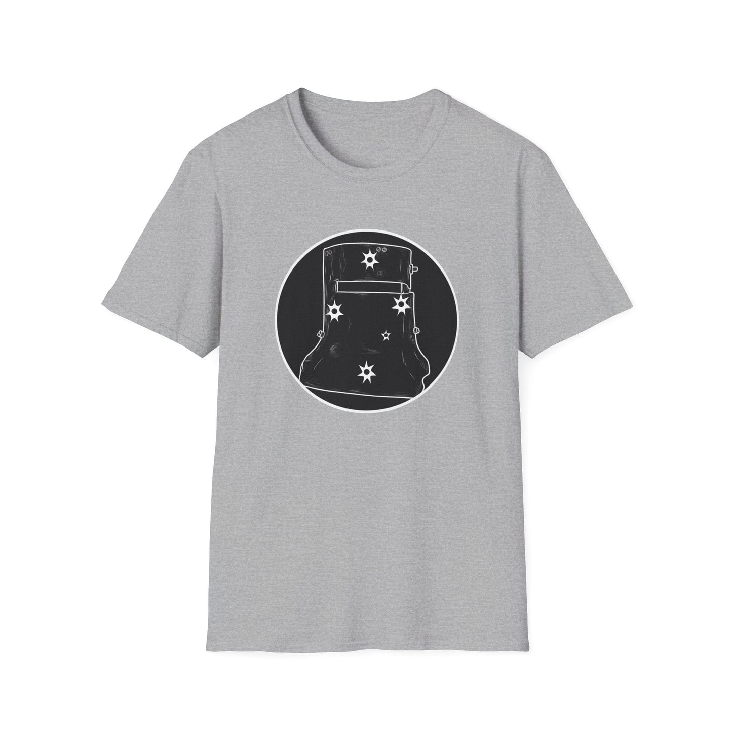 Ned Kelly Outlaw Helmet Graphic T-Shirt - Premium Black Cotton Streetwear - That Should Be on a T-Shirt