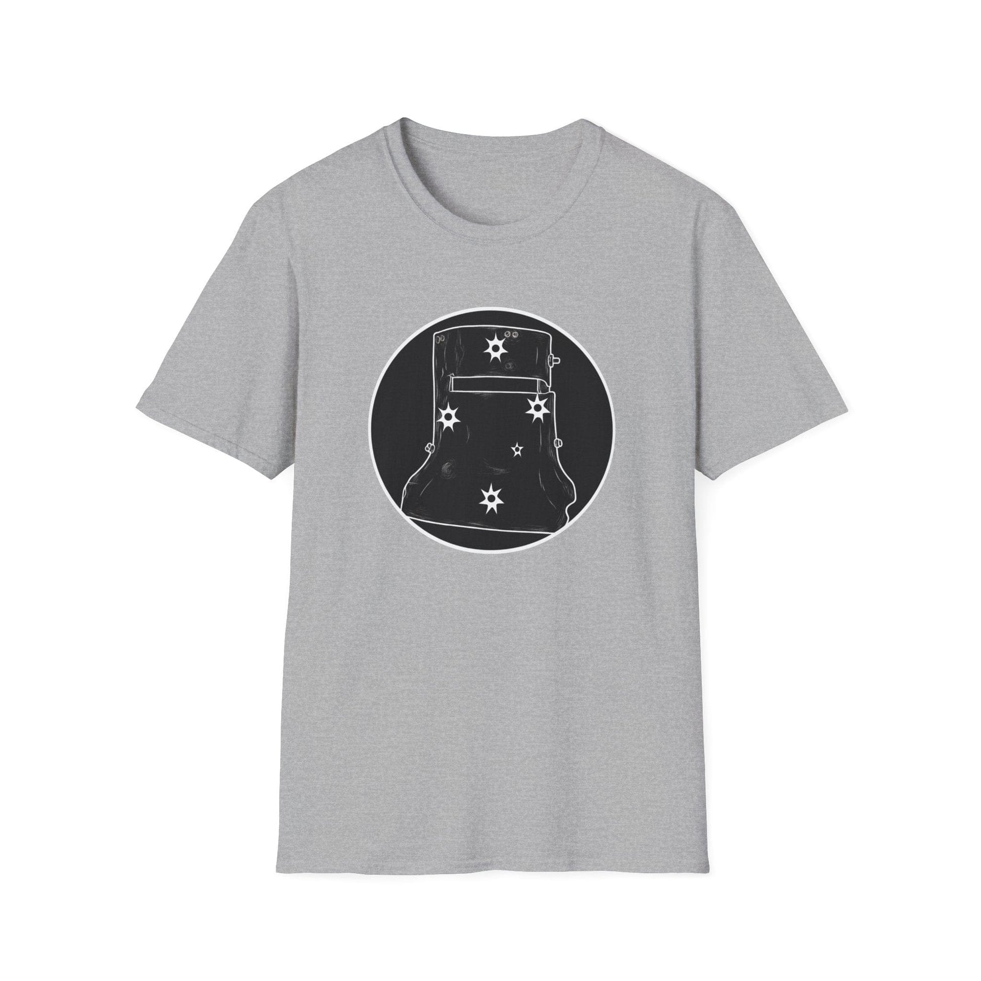 Ned Kelly Outlaw Helmet Graphic T-Shirt - Premium Black Cotton Streetwear - That Should Be on a T-Shirt