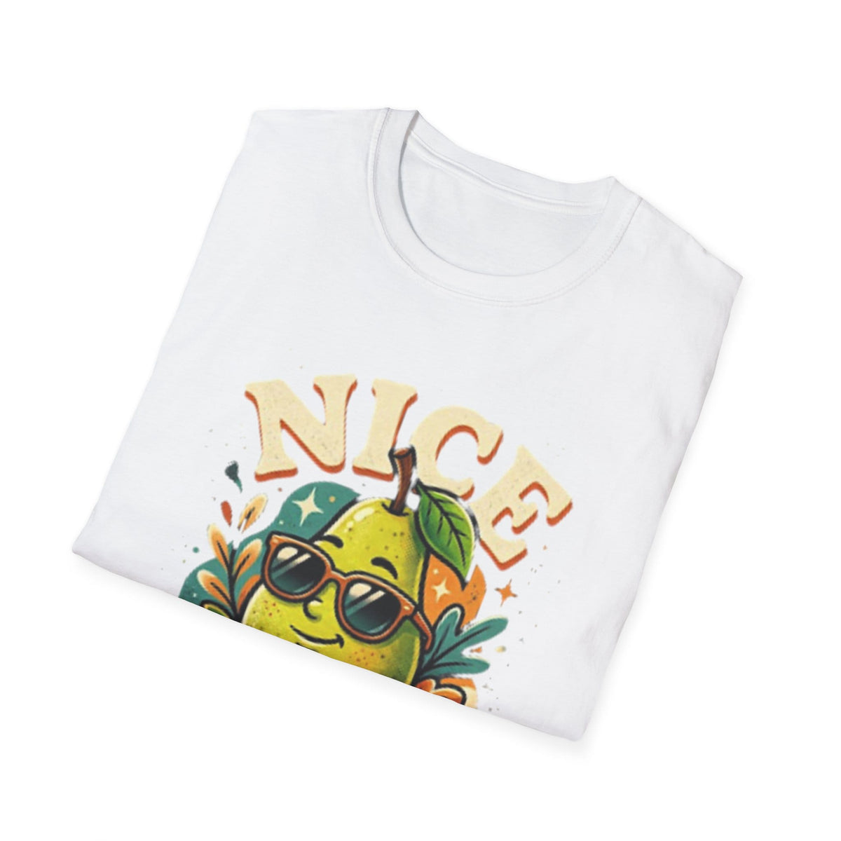Nice Pear Women’s Graphic T-Shirt | Retro Pun Tee