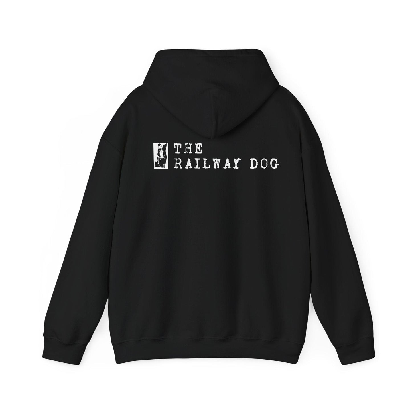 Railway Dog Hoodie - 'The Railway Dog' Vintage Logo Pullover - That Should Be on a T-Shirt
