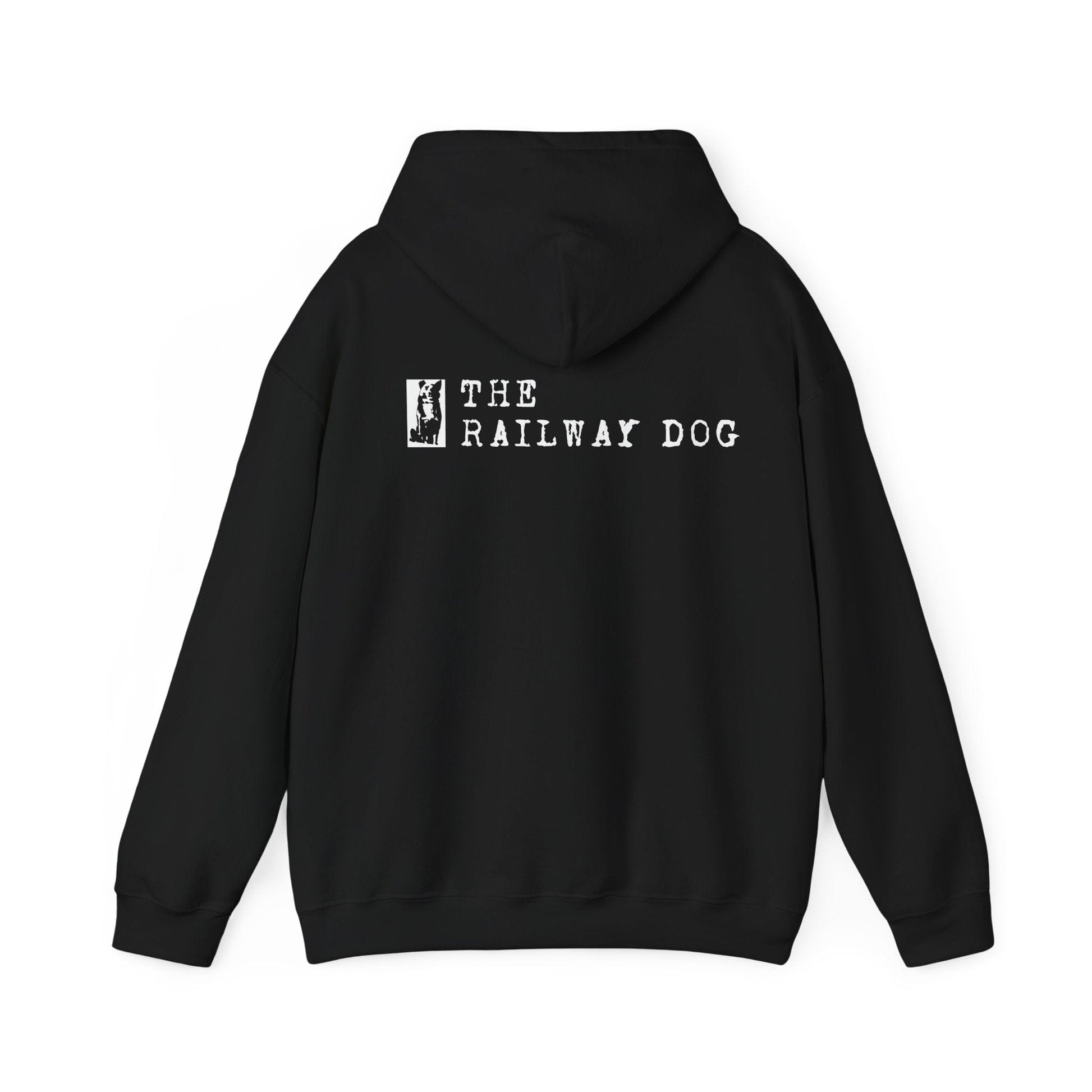 Railway Dog Hoodie - 'The Railway Dog' Vintage Logo Pullover - That Should Be on a T-Shirt