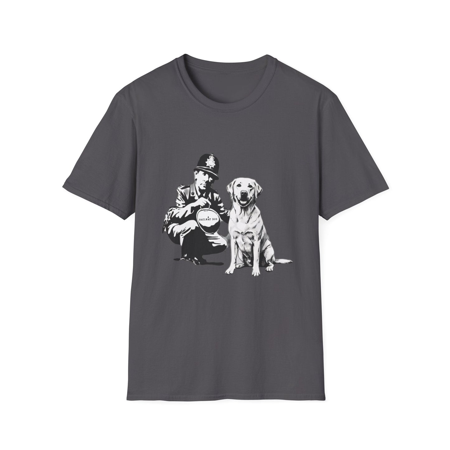 Vintage Police & Labrador Dog T-Shirt | Retro K9 Dog Lover Graphic Tee - That Should Be on a T-Shirt