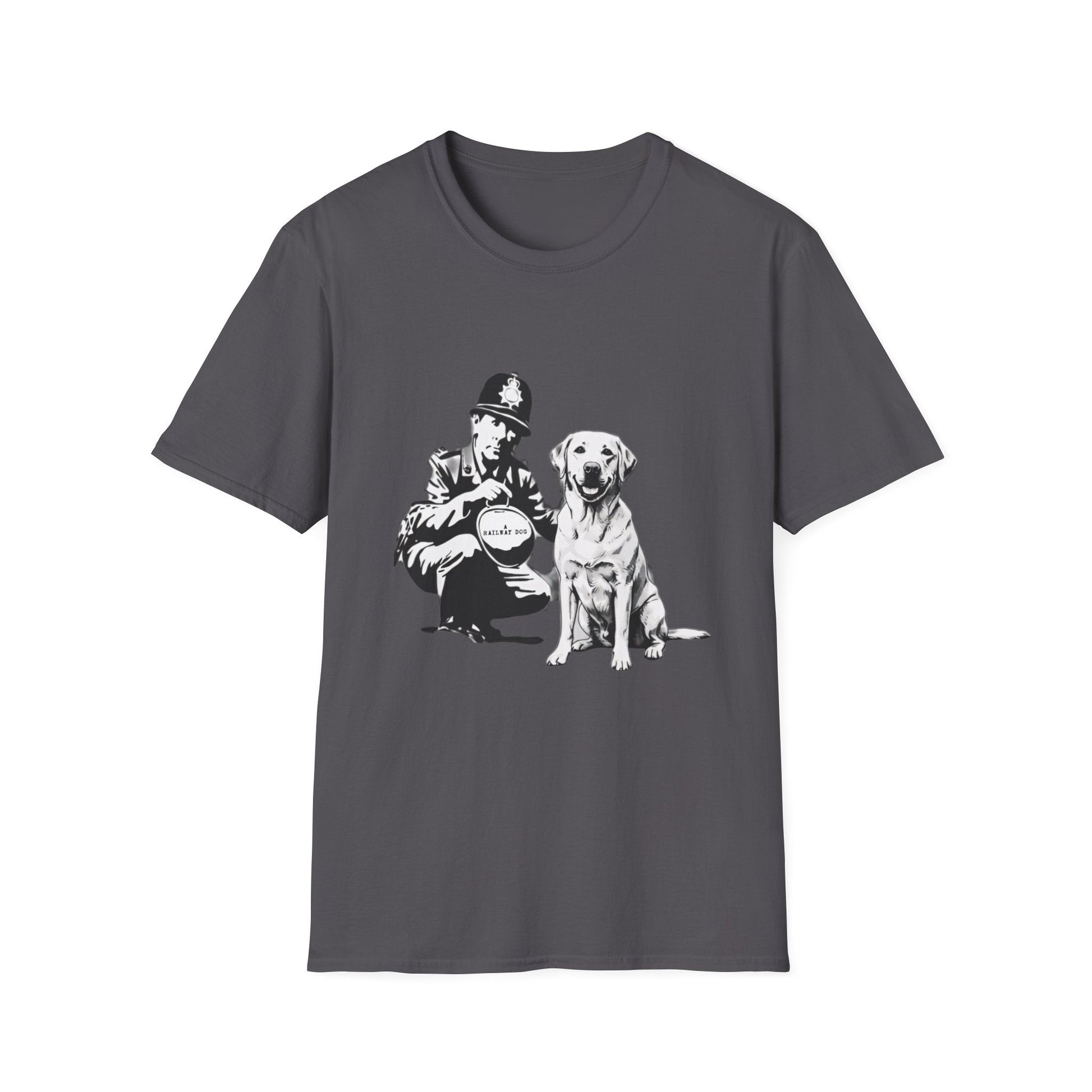 Vintage Police & Labrador Dog T-Shirt | Retro K9 Dog Lover Graphic Tee - That Should Be on a T-Shirt