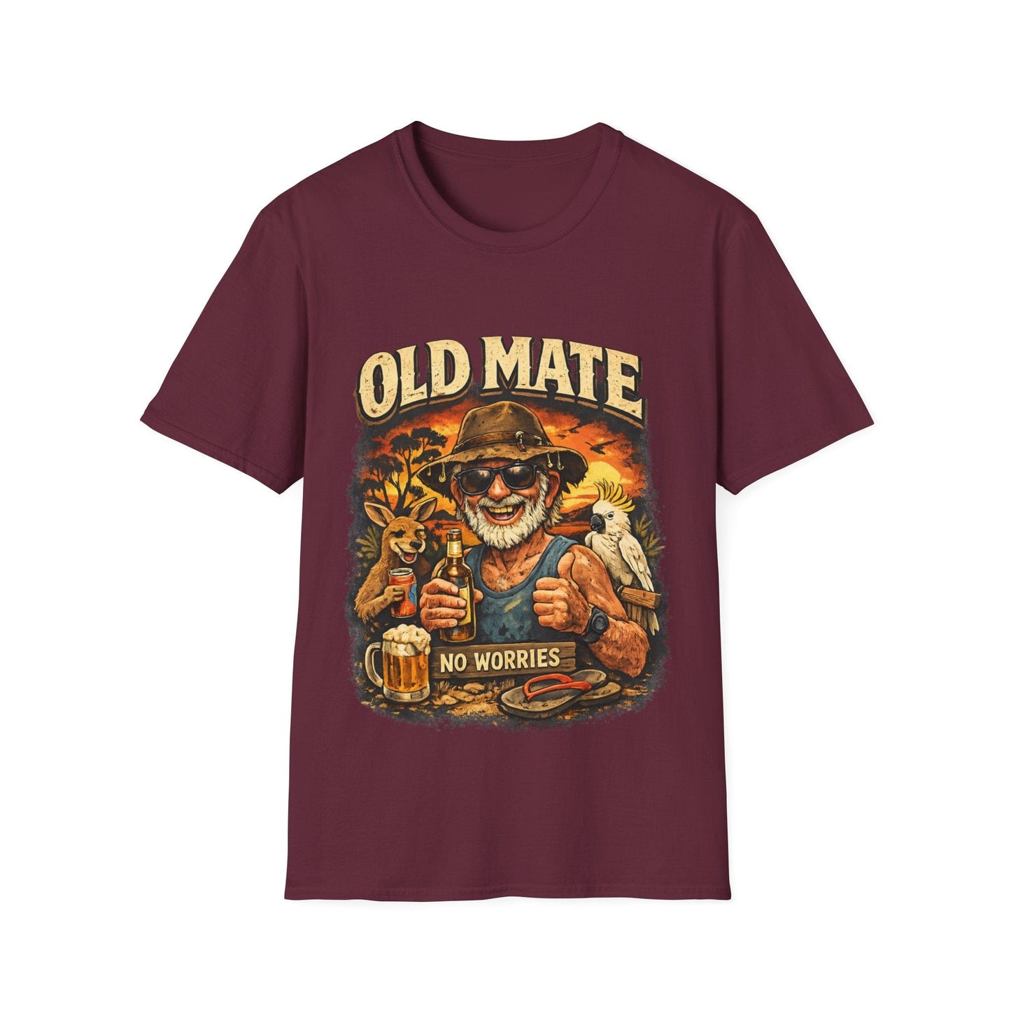 Old Mate No Worries T-Shirt – Vintage Aussie Beer Graphic Tee - That Should Be on a T-Shirt