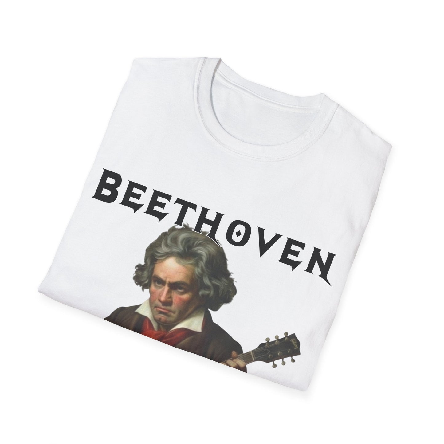 Heavy Metal Composers T-Shirt | Beethoven Shredding Electric Guitar Parody Tee