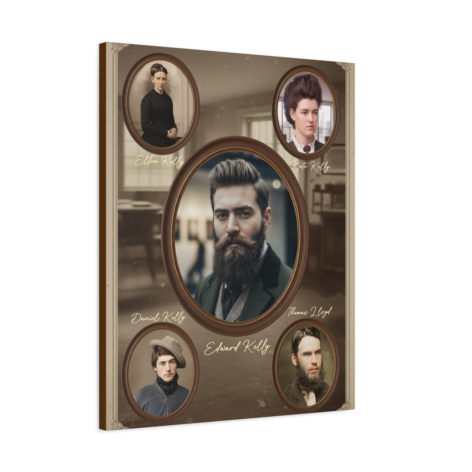 The Kellys of Greta – Ned Kelly Gang Vintage Australian History Canvas Wall Art - That Should Be on a T-Shirt