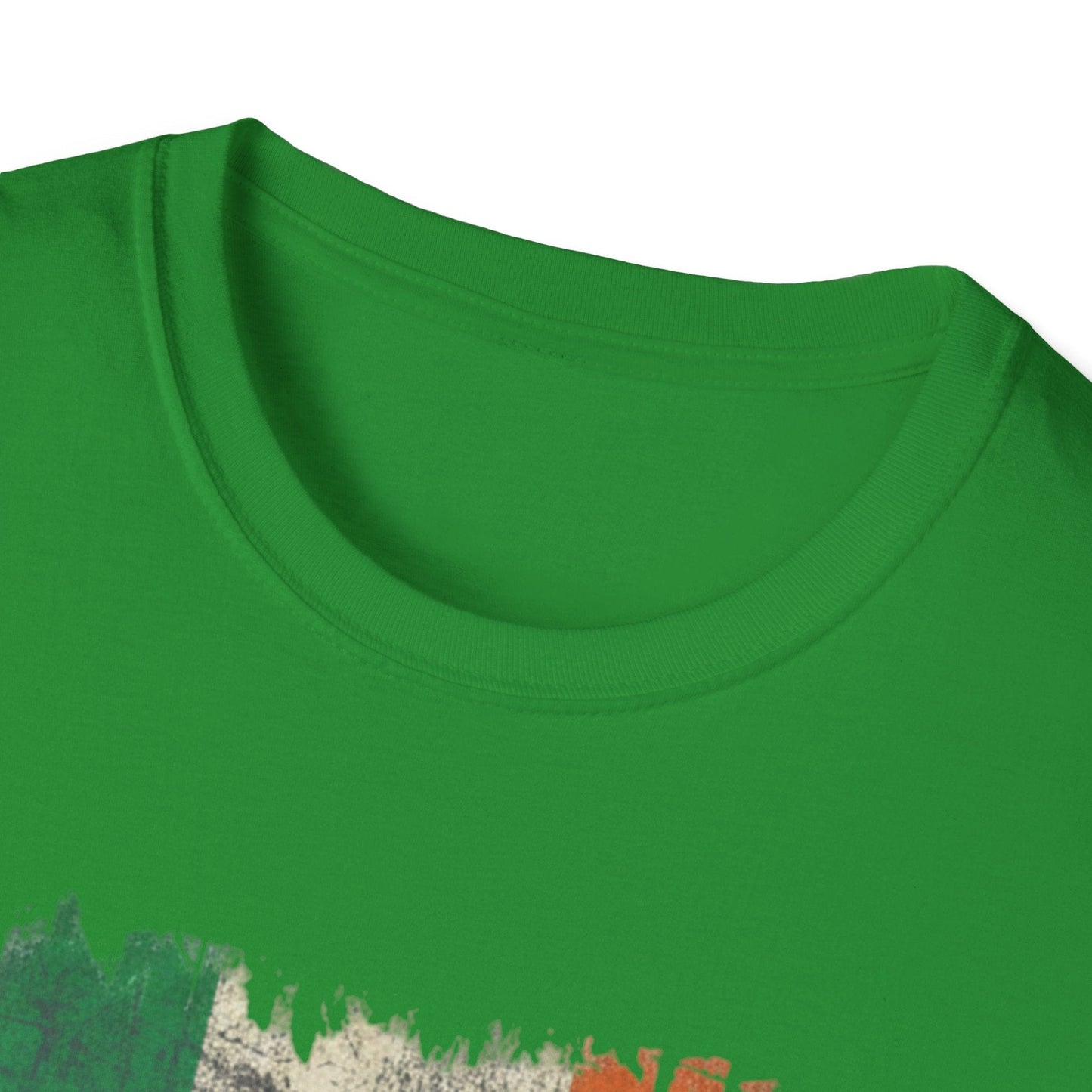 Irish Wolf Misneach & Neart T-Shirt - Distressed Ireland Flag Graphic Tee
Product Description