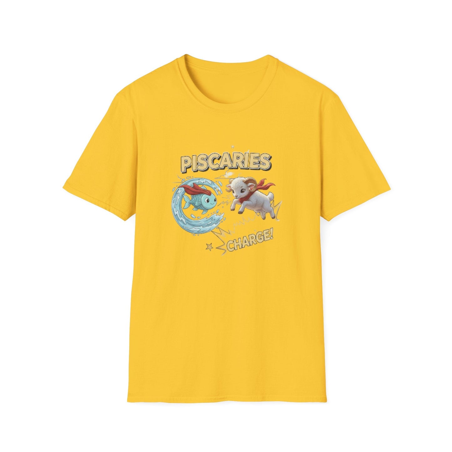 Piscaries Cusp Superhero Vintage T-Shirt — Retro Graphic Tee - That Should Be on a T-Shirt