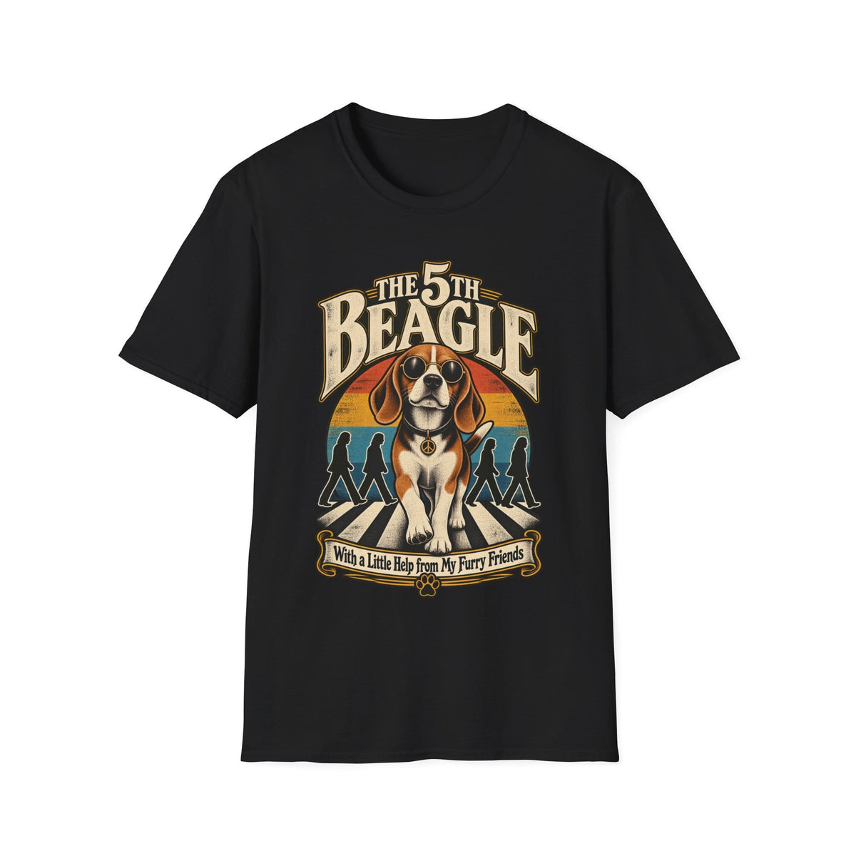 The 5th Beagle T-Shirt | Retro Music Dog Graphic Tee