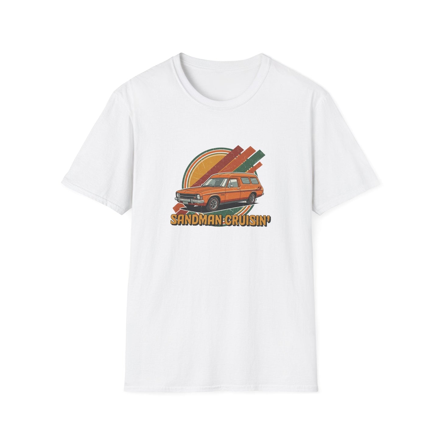 Sandman Cruisin' Van T-Shirt — Retro Campervan Graphic Tee