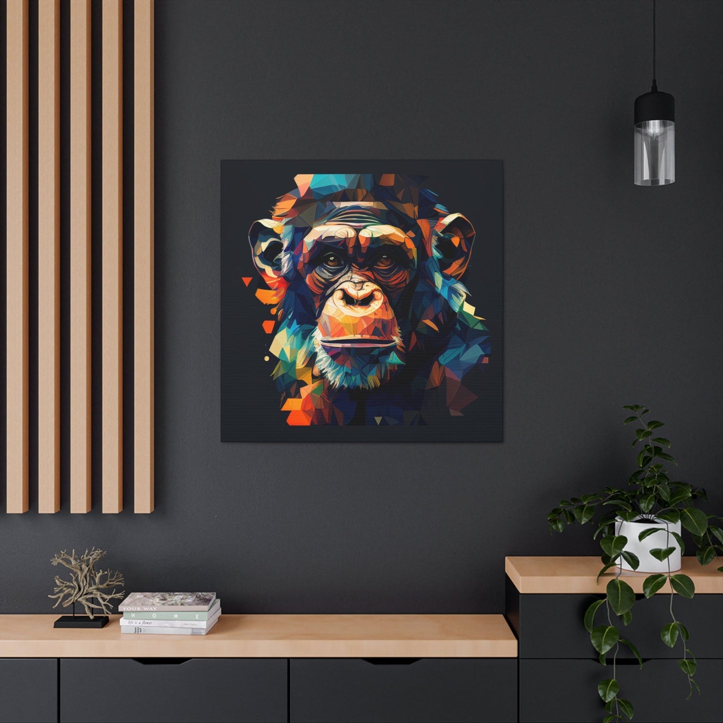 Chimpanzee on Canvas Art - That Should Be on a T-Shirt