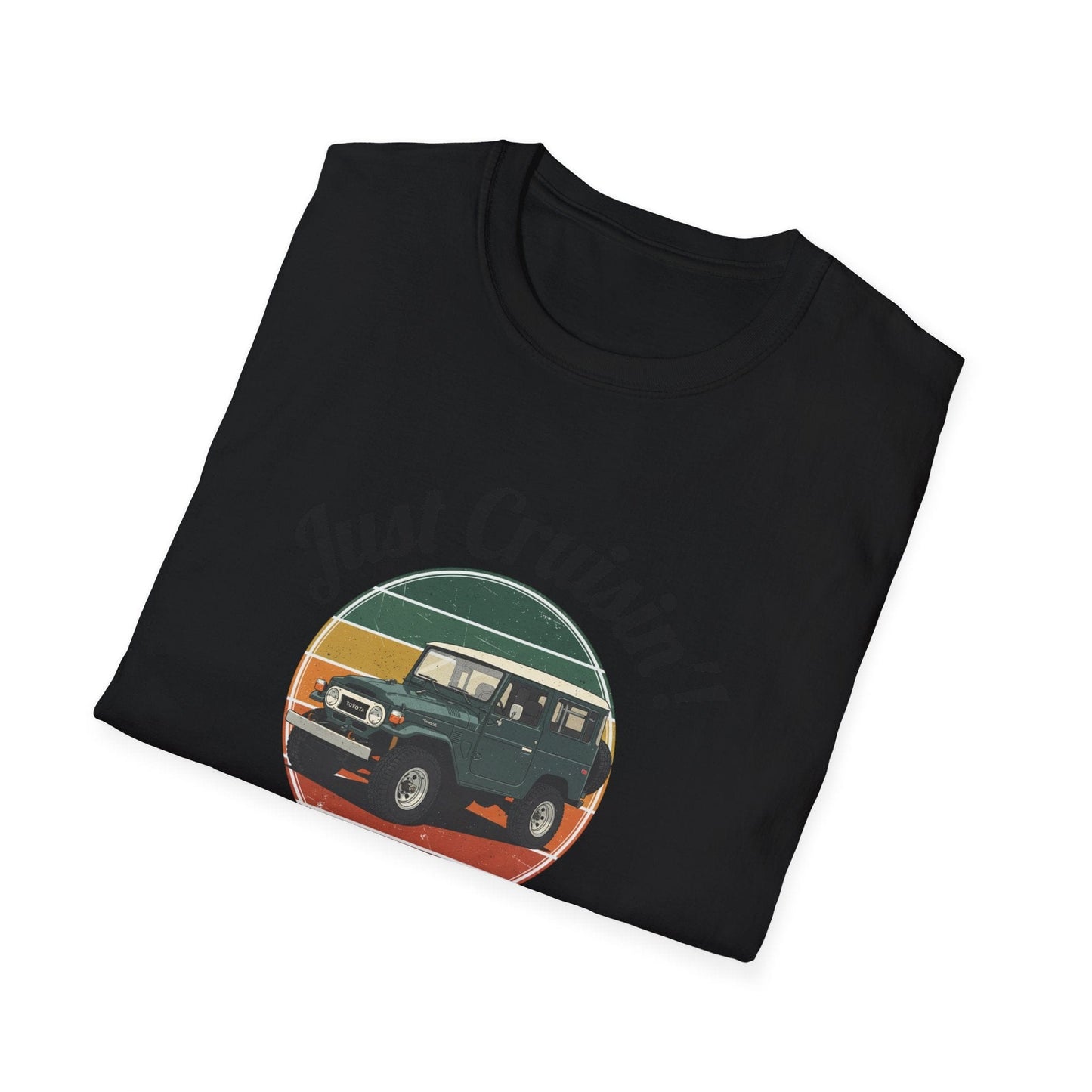 Just Cruisin' Vintage FJ40 Land Cruiser T-Shirt | Retro 70s Off-Road Vibe