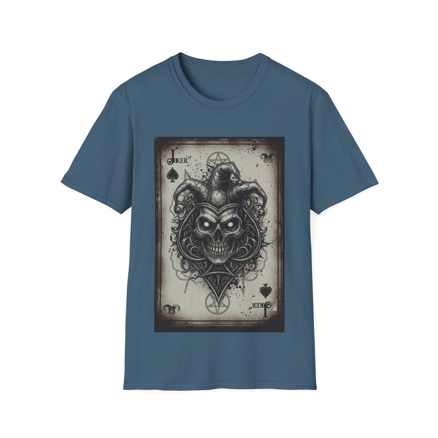 Dark Joker Skull Playing Card T-Shirt | Gothic Streetwear Graphic Tee
